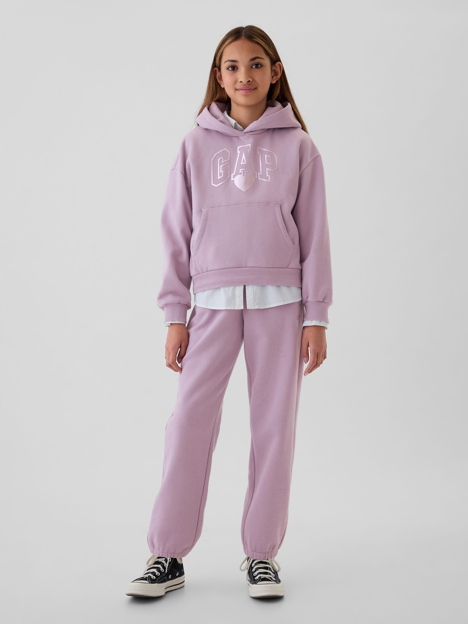 Purple Logo Graphic Hoodie (4-13yrs) - Image 3 of 5