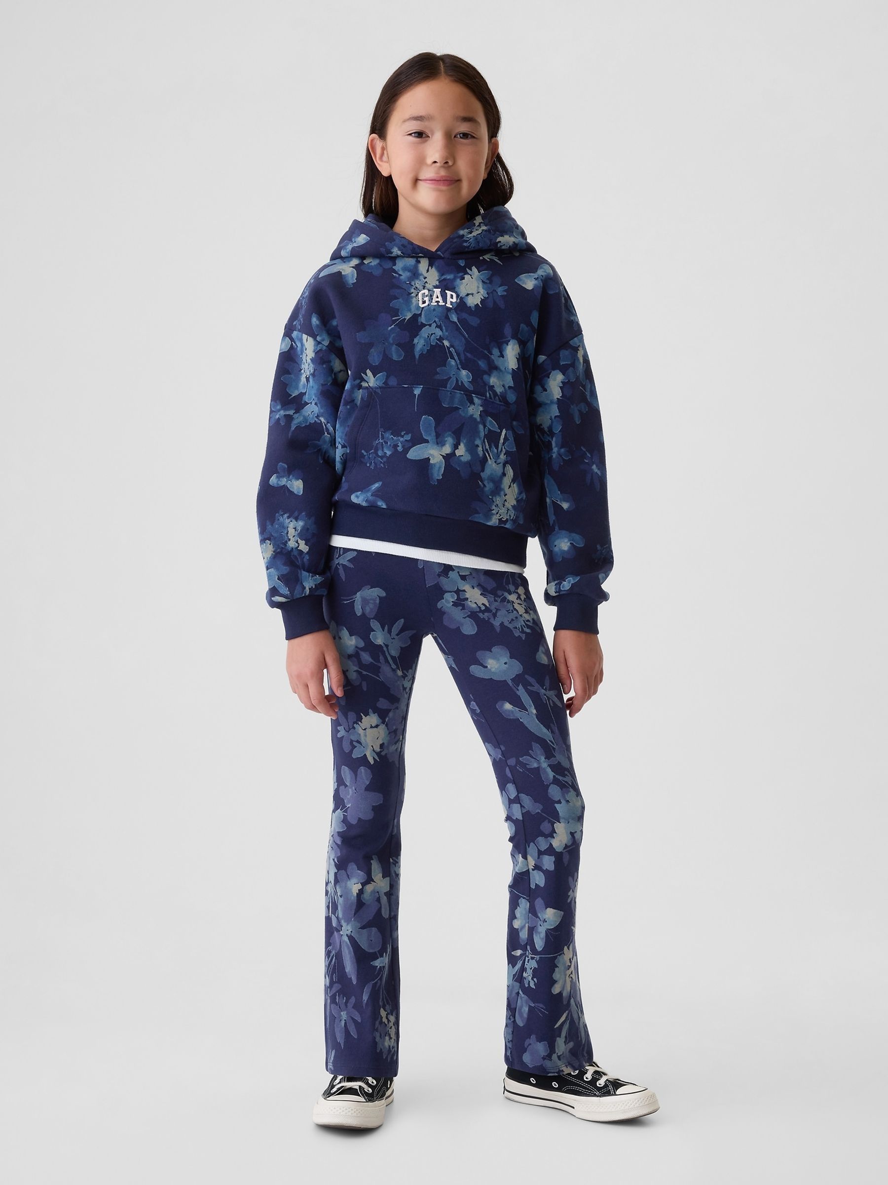Blue Floral Logo Graphic Hoodie (4-13yrs) - Image 3 of 5