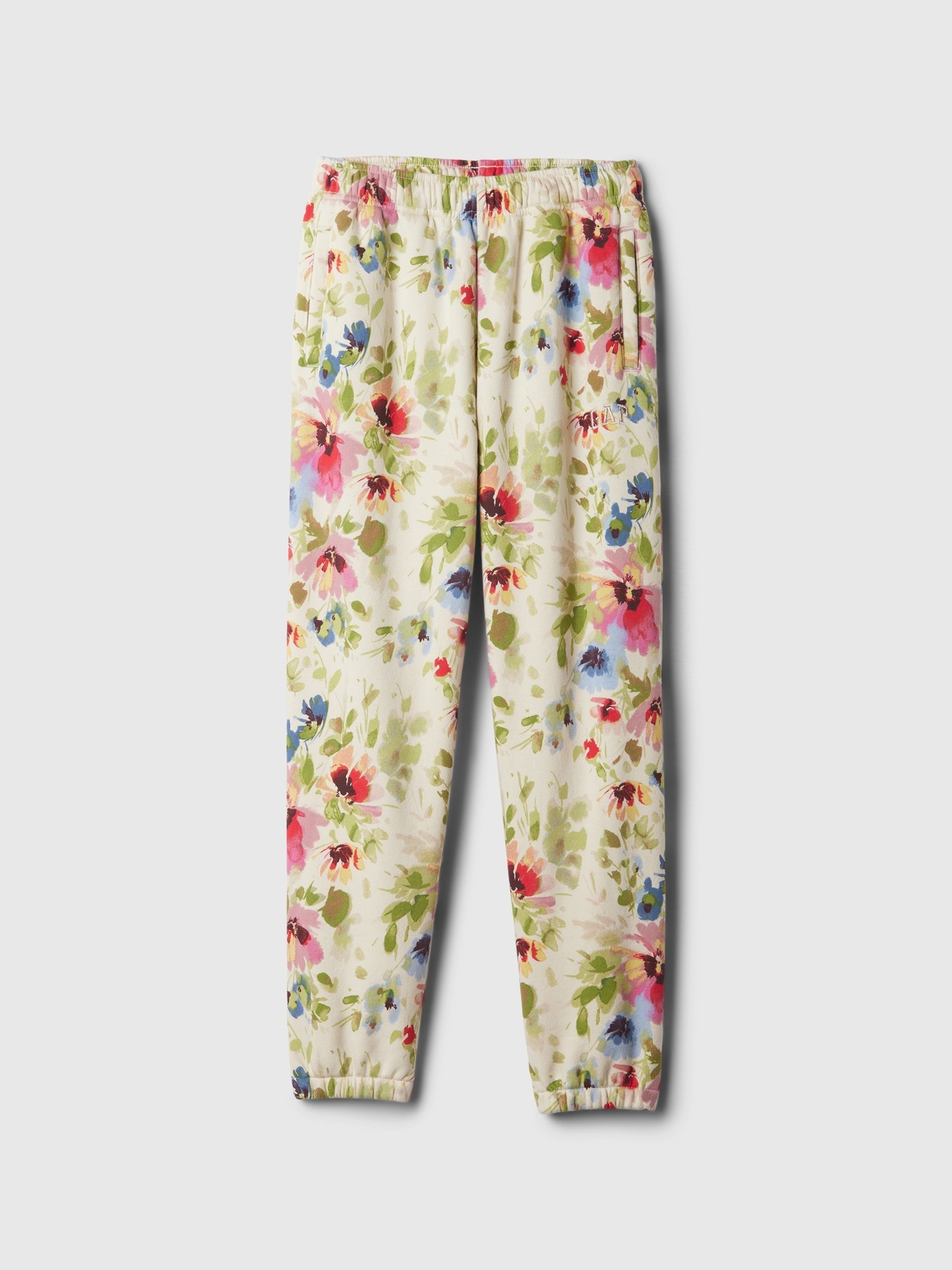 Cream Floral Logo Joggers (4-13yrs) - Image 4 of 5