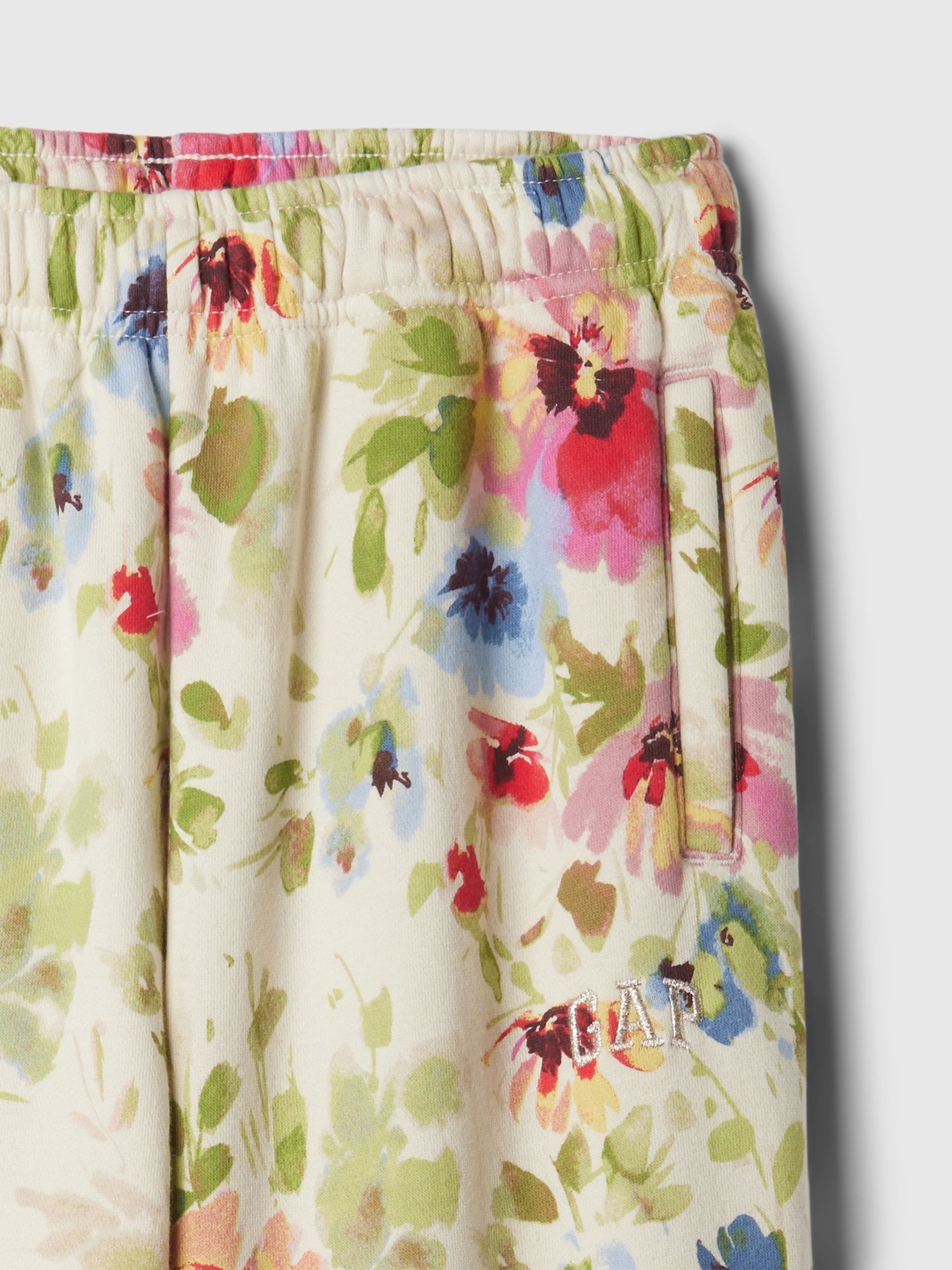 Cream Floral Logo Joggers (4-13yrs) - Image 5 of 5