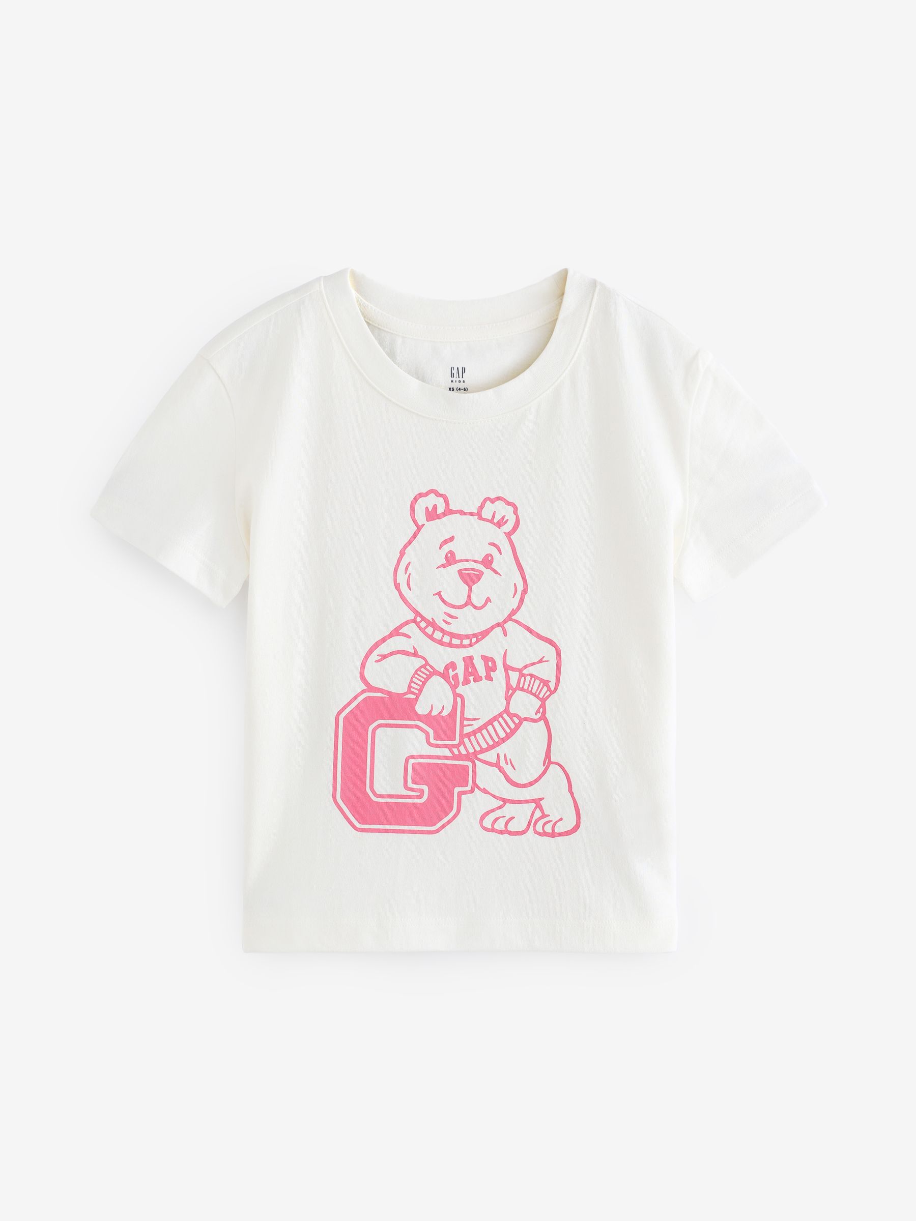 White Brannan Bear Logo T-Shirt (4-13yrs) - Image 1 of 4