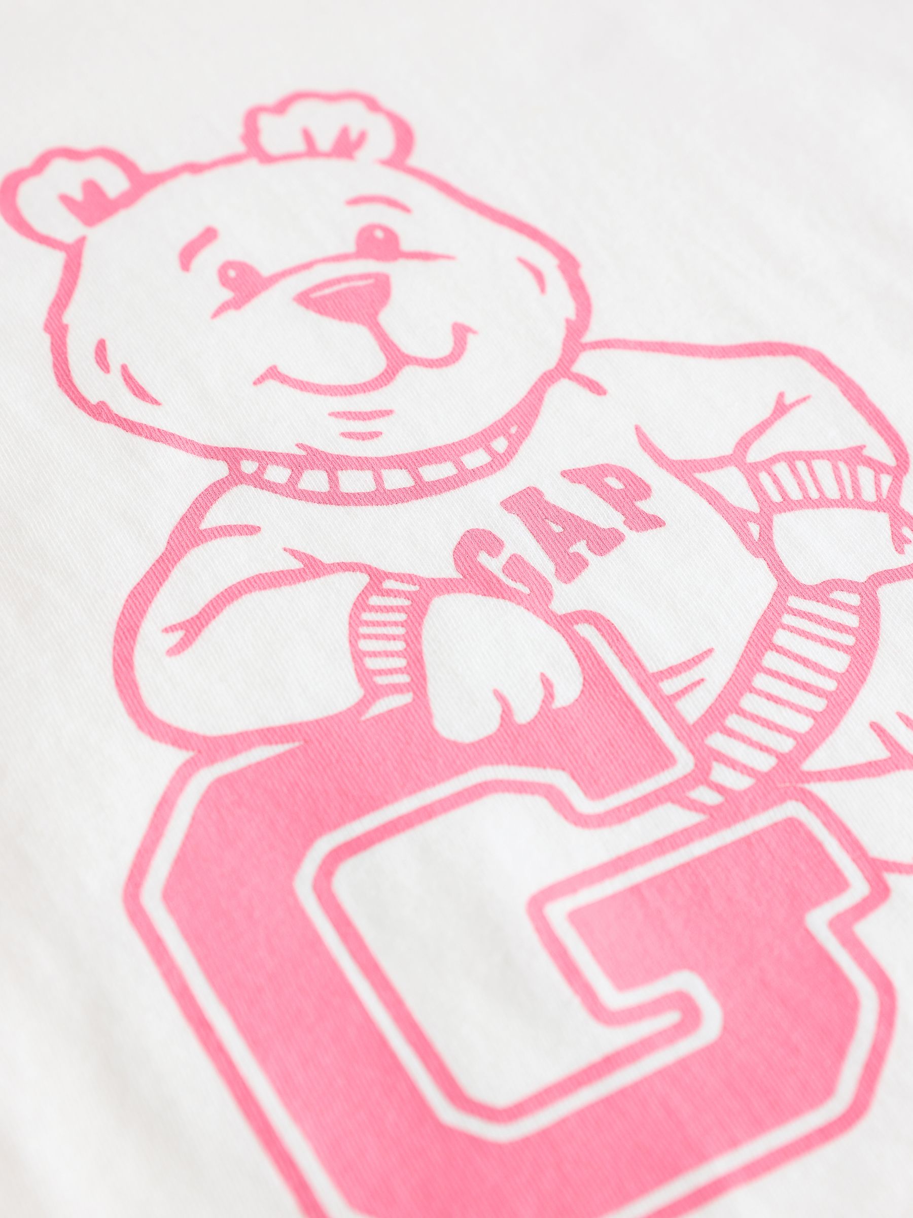 White Brannan Bear Logo T-Shirt (4-13yrs) - Image 3 of 4