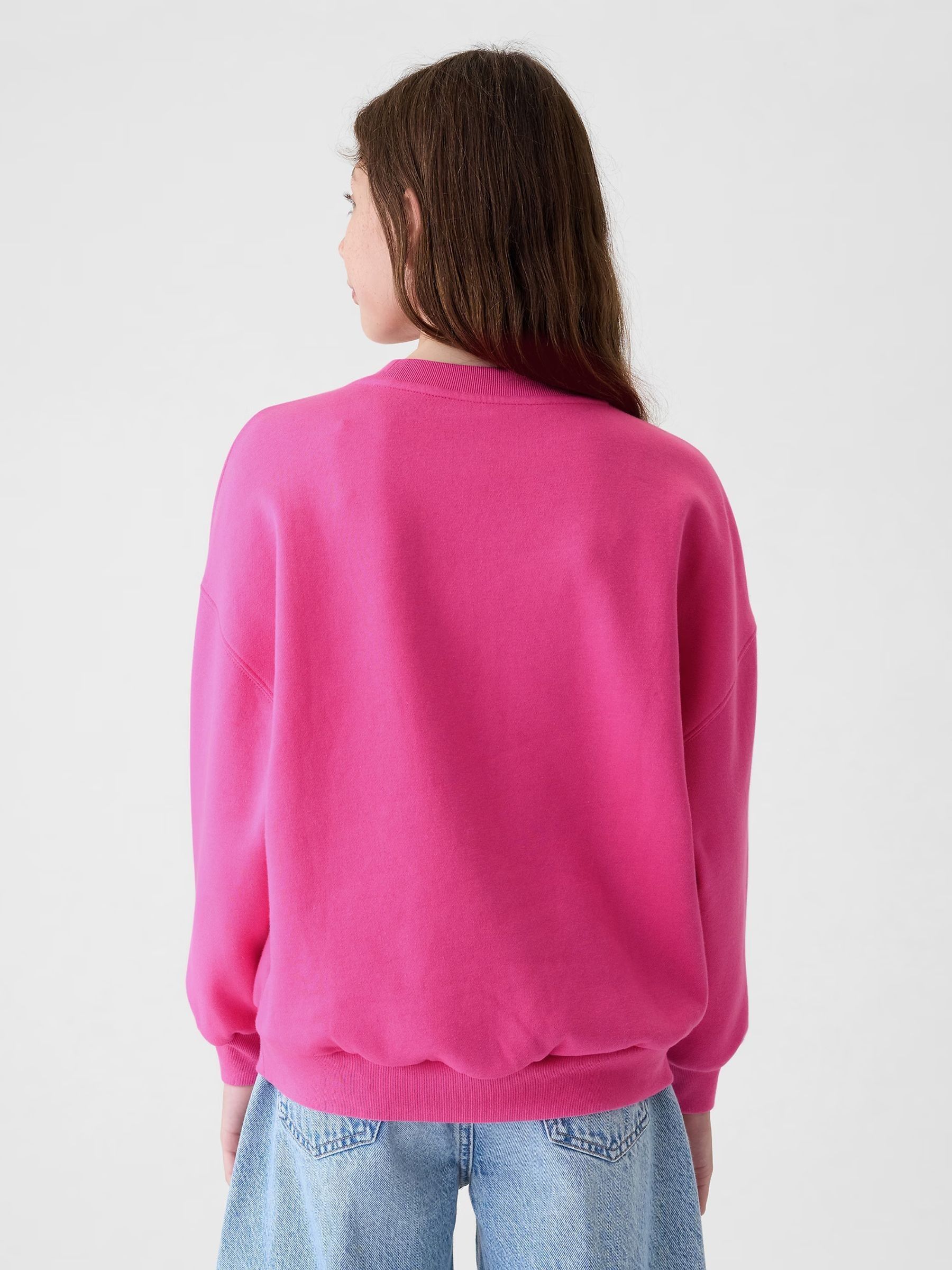 Pink Brannan Bear Logo Crew Neck Jumper (4-13yrs) - Image 2 of 5