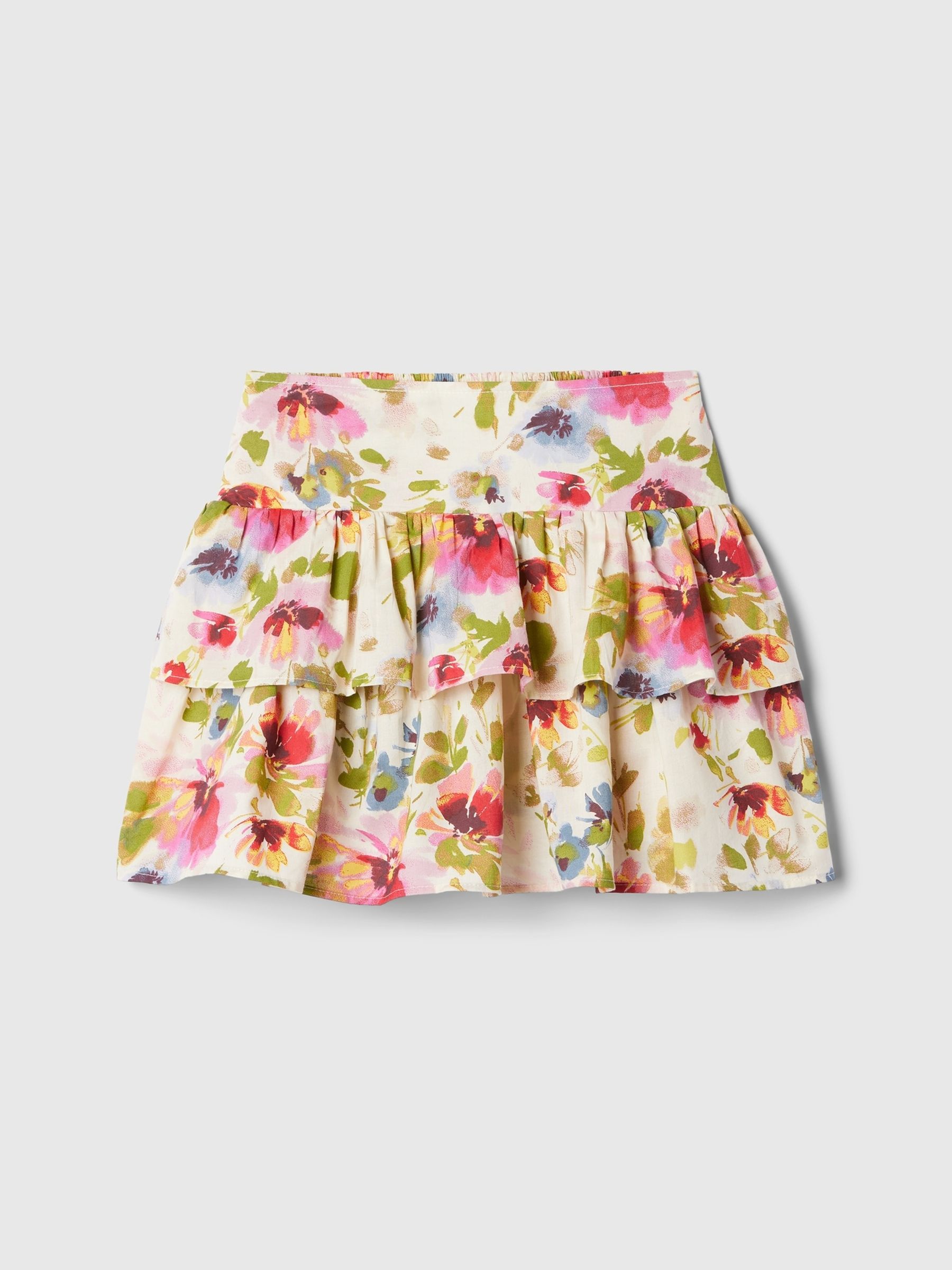 Pink Floral Ruffle Skort (4-13yrs) - Image 3 of 4