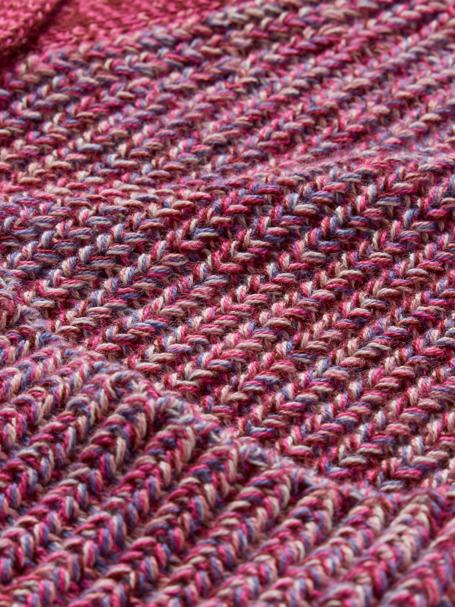 Pink Shaker-Stitch Cropped Cardigan (4-13yrs) - Image 5 of 5