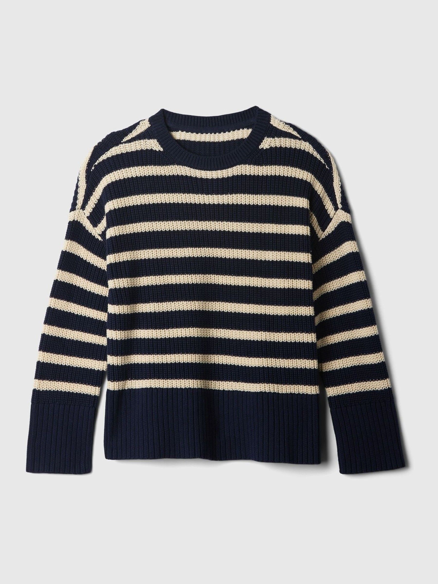Blue Stripe Oversized Jumper (4-13yrs) - Image 4 of 5