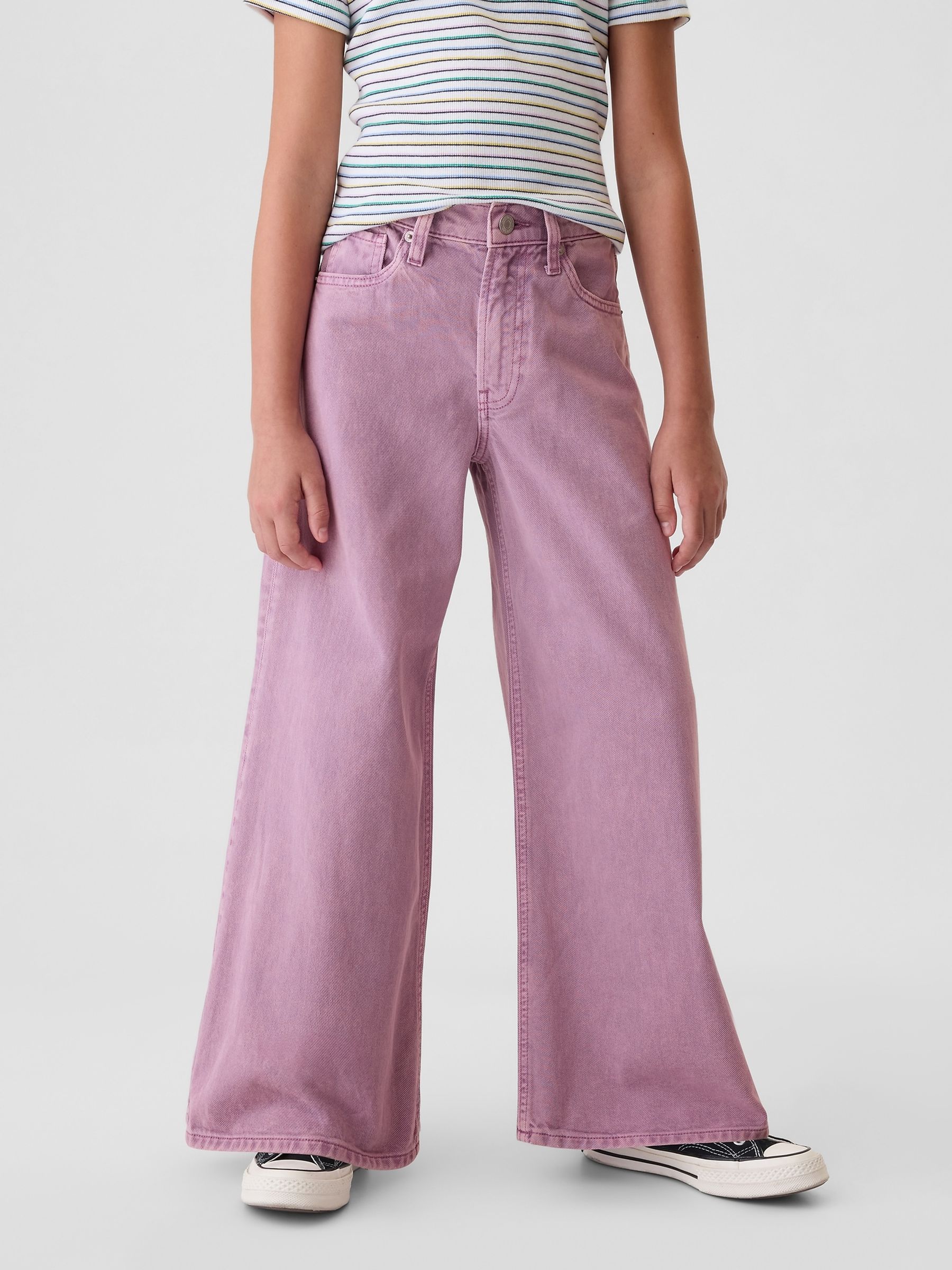 Purple Mid Rise Baggy Jeans (5-13yrs) - Image 5 of 9