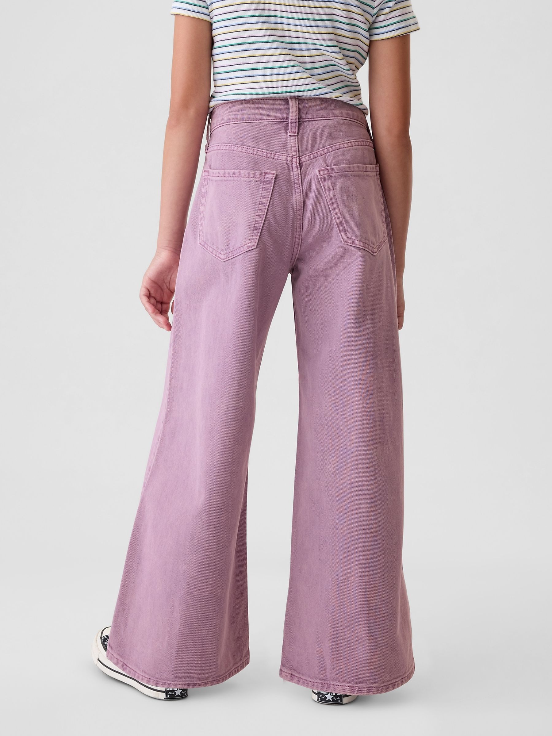 Purple Mid Rise Baggy Jeans (5-13yrs) - Image 6 of 9