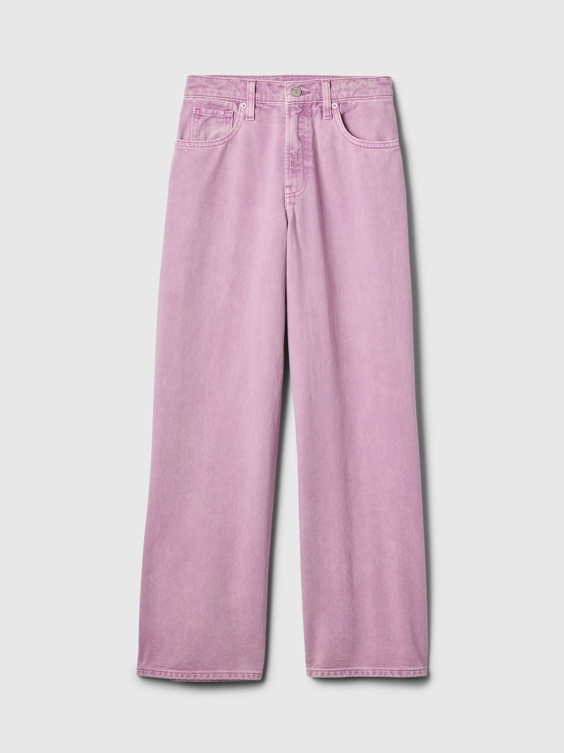 Purple Mid Rise Baggy Jeans (5-13yrs) - Image 7 of 9