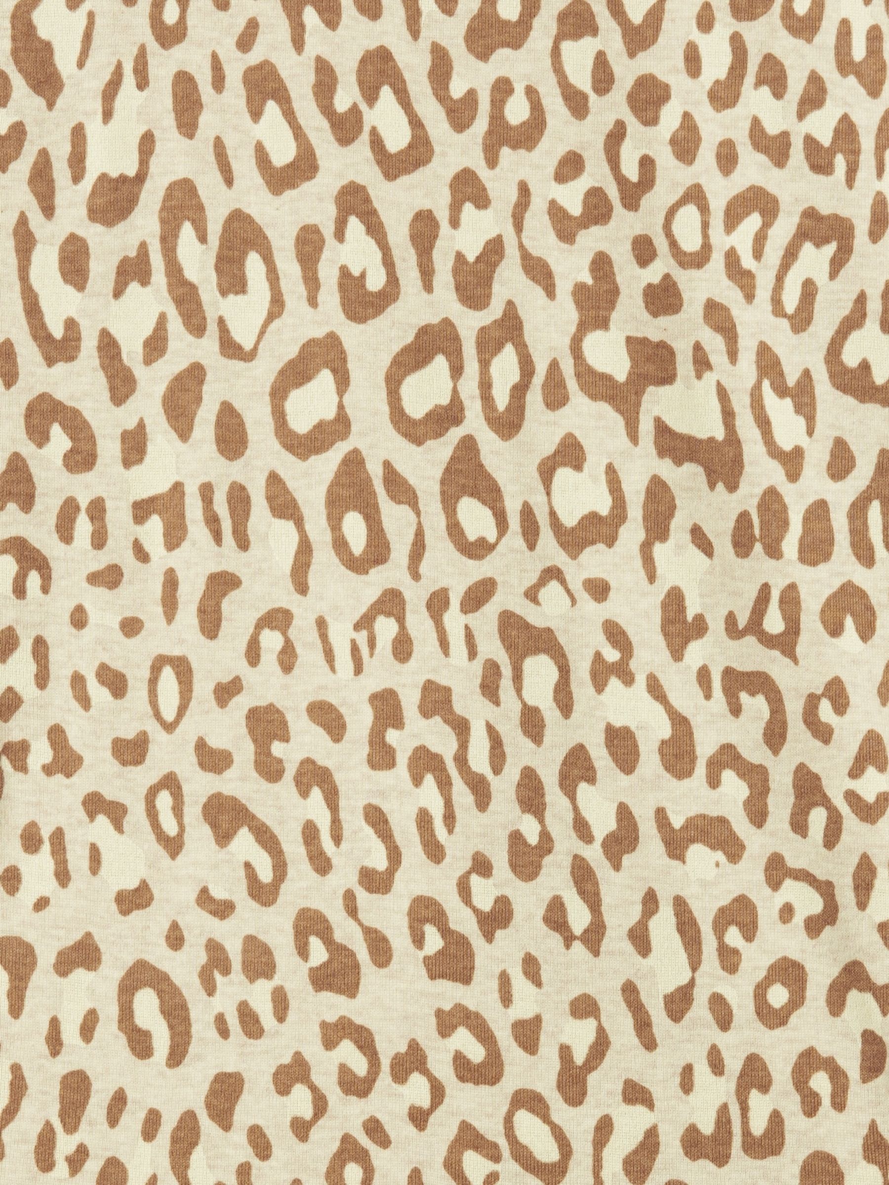 Brown Leopard Print Cotton Long Sleeve Pyjama Set (4-13yrs) - Image 3 of 3