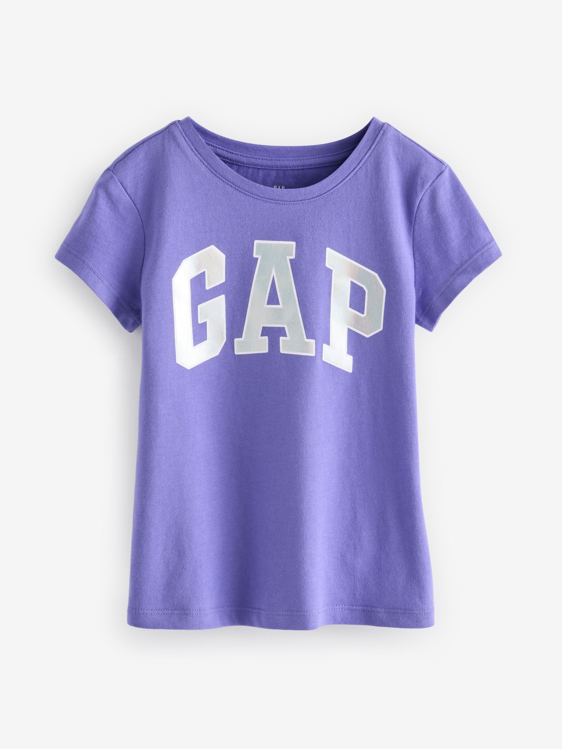 Purple Logo Graphic Short Sleeve Crew Neck T-Shirt (4-13yrs) - Image 1 of 4