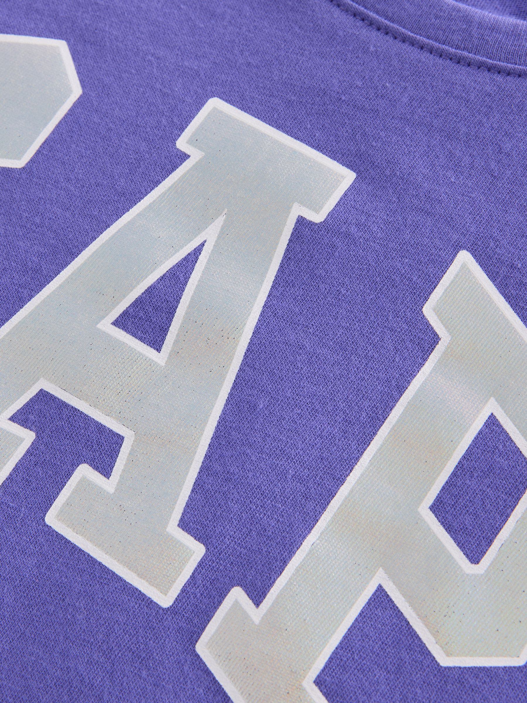 Purple Logo Graphic Short Sleeve Crew Neck T-Shirt (4-13yrs) - Image 3 of 4