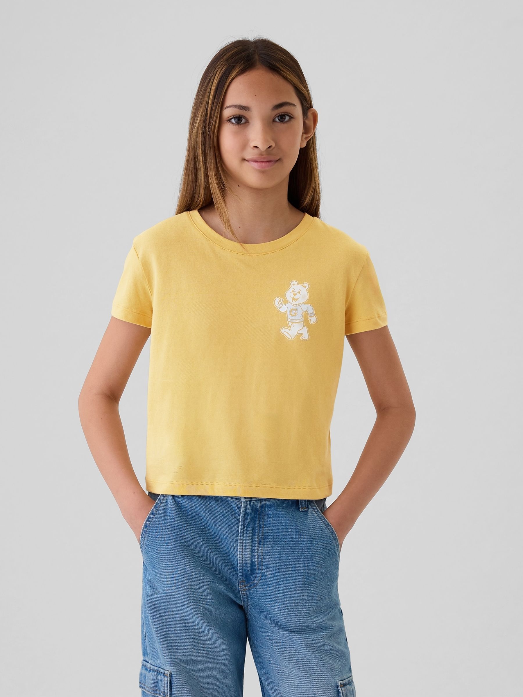 Yellow Brannan Bear Graphic T-Shirt (4-13yrs) - Image 1 of 4