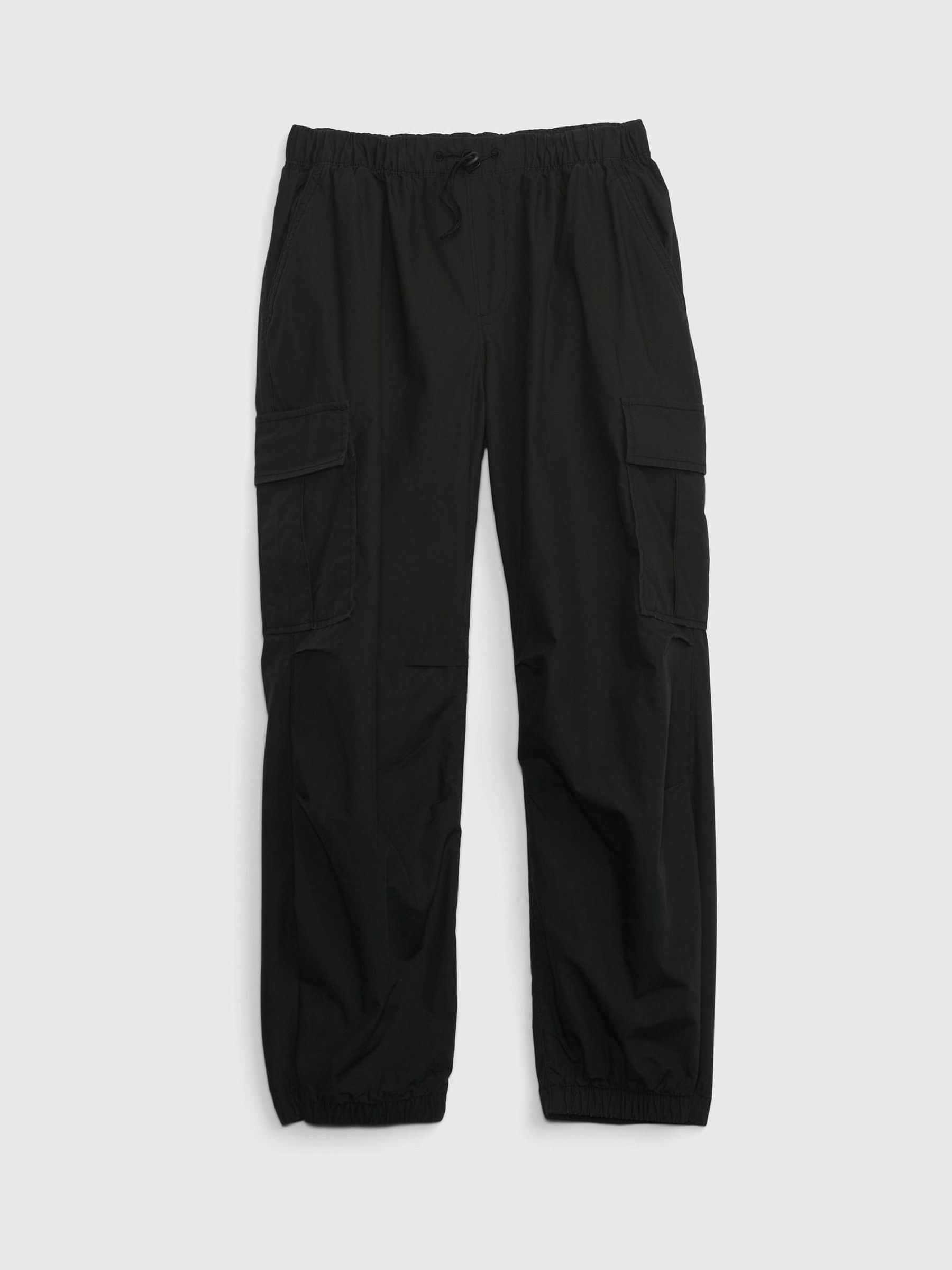 Black Pull On Cargo Parachute Trousers (4-13yrs) - Image 1 of 1