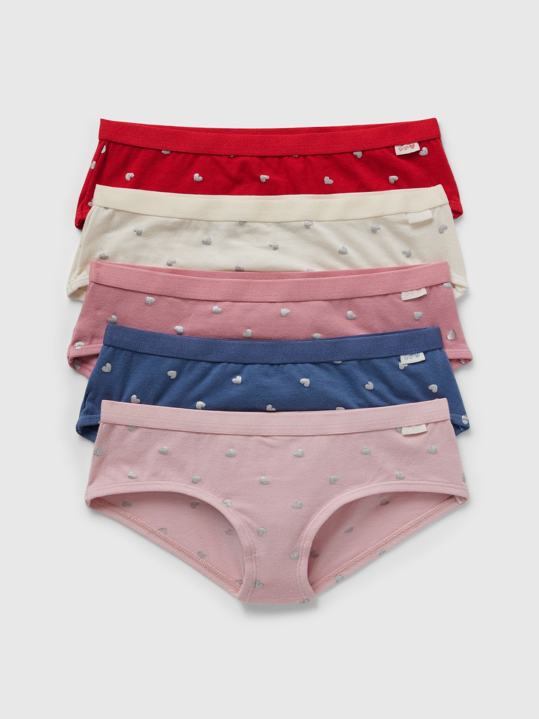 Cream Cotton Hipster Briefs 5 Pack (4-12yrs) - Image 1 of 1