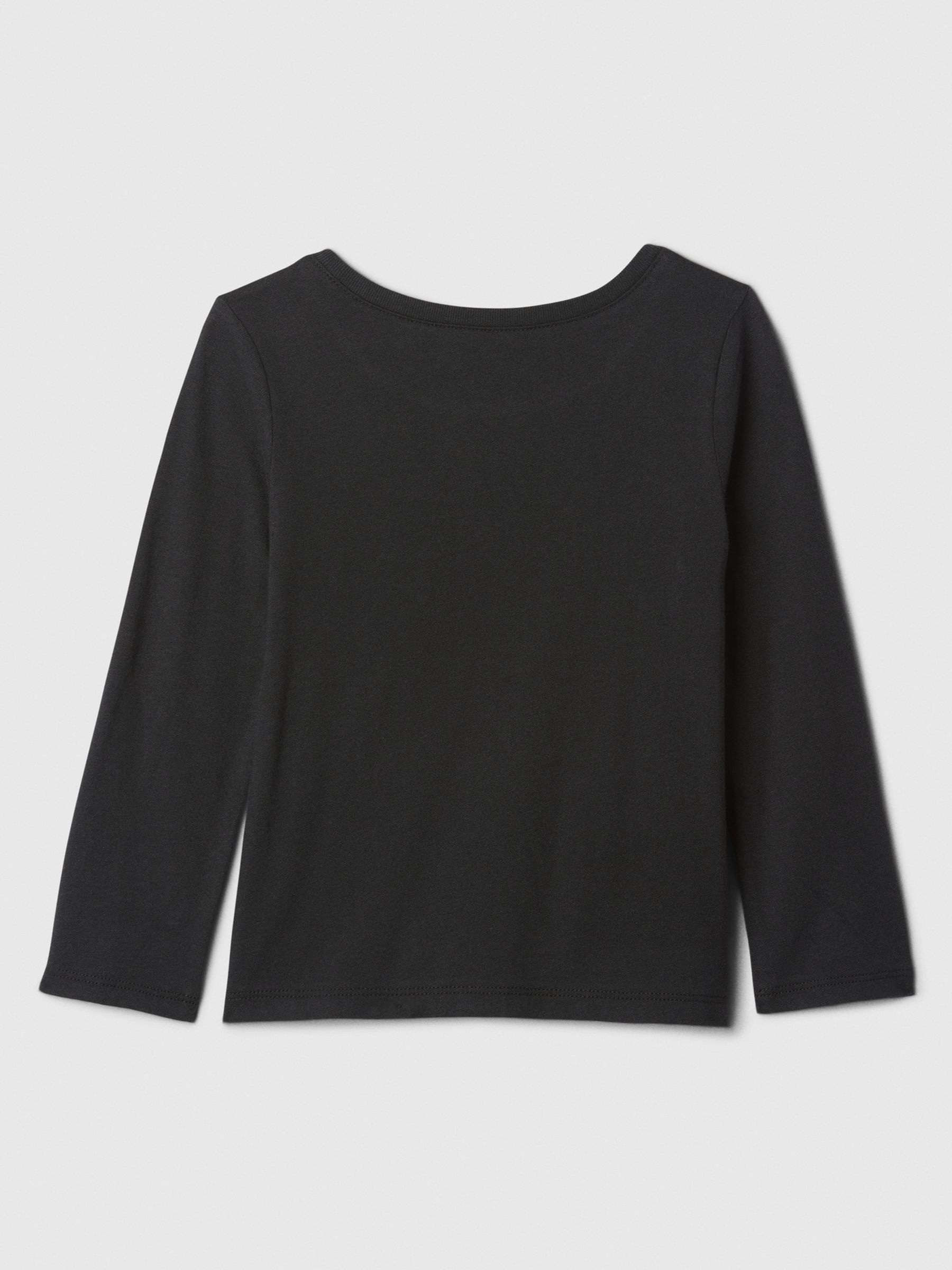 Black Cat Long Sleeve Logo Graphic T-Shirt (6mths-5yrs) - Image 2 of 3
