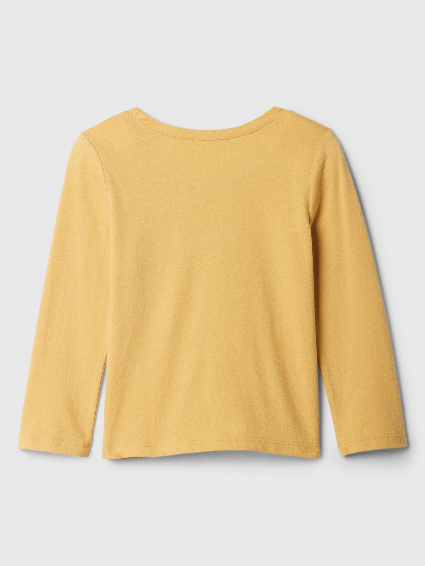 Yellow Long Sleeve Logo Graphic T-Shirt (6mths-5yrs) - Image 3 of 6