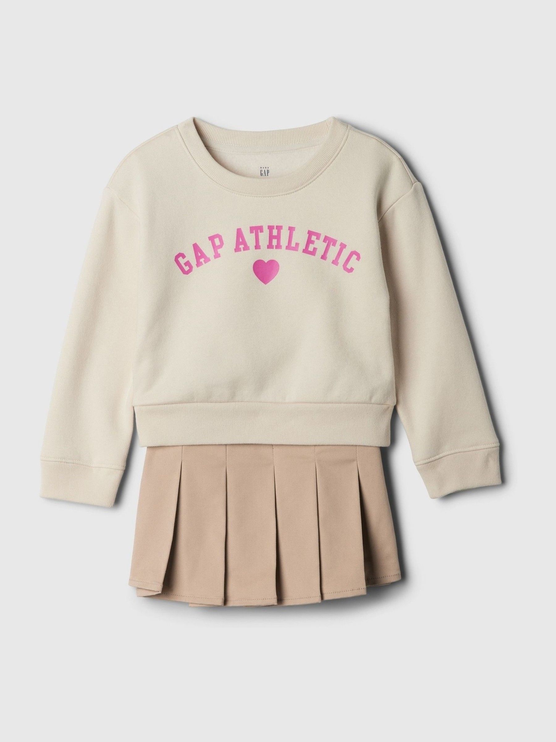 Brown Sweat Top and Skort Set (6mths-5yrs) - Image 1 of 3