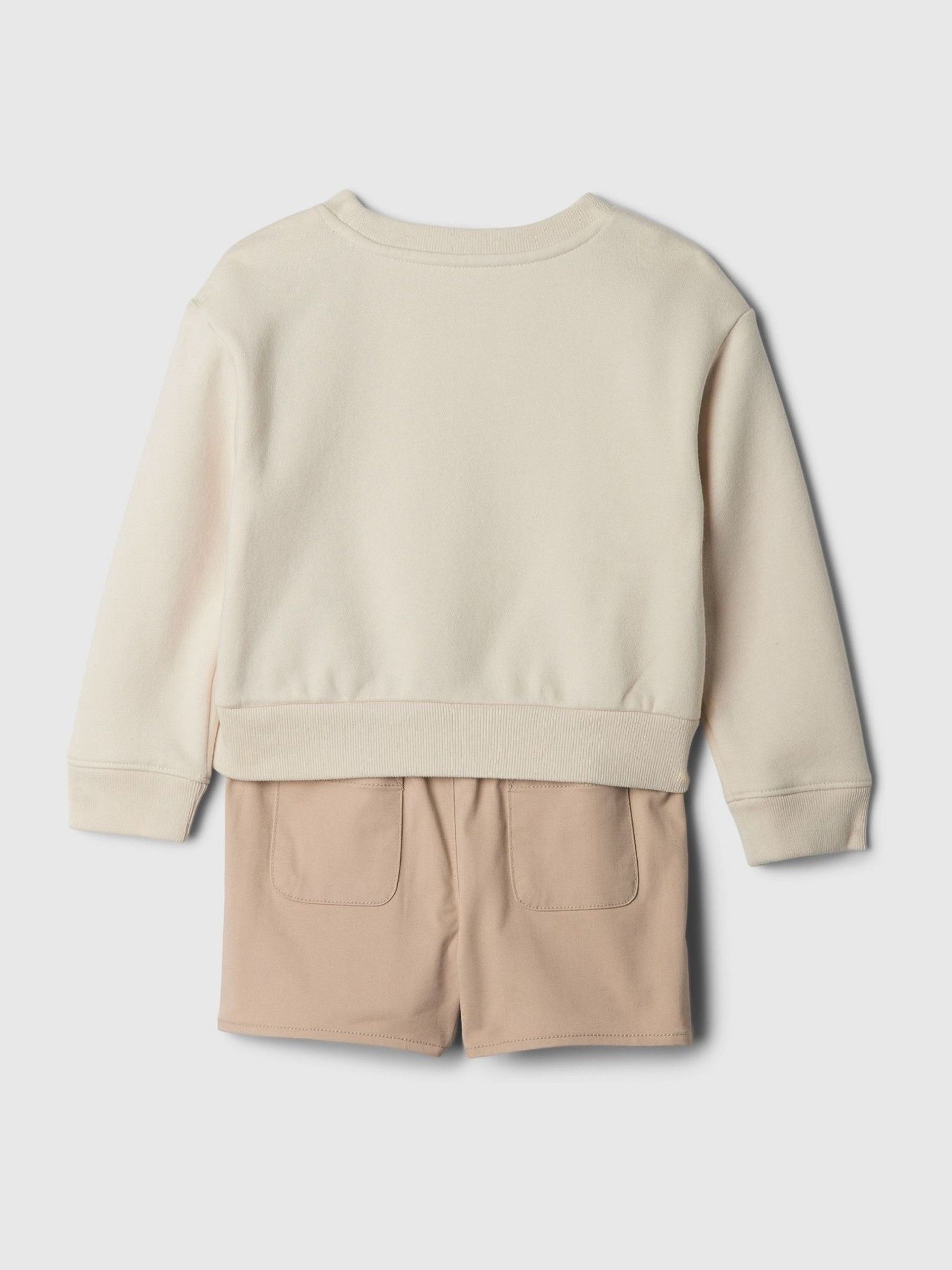 Brown Sweat Top and Skort Set (6mths-5yrs) - Image 2 of 3