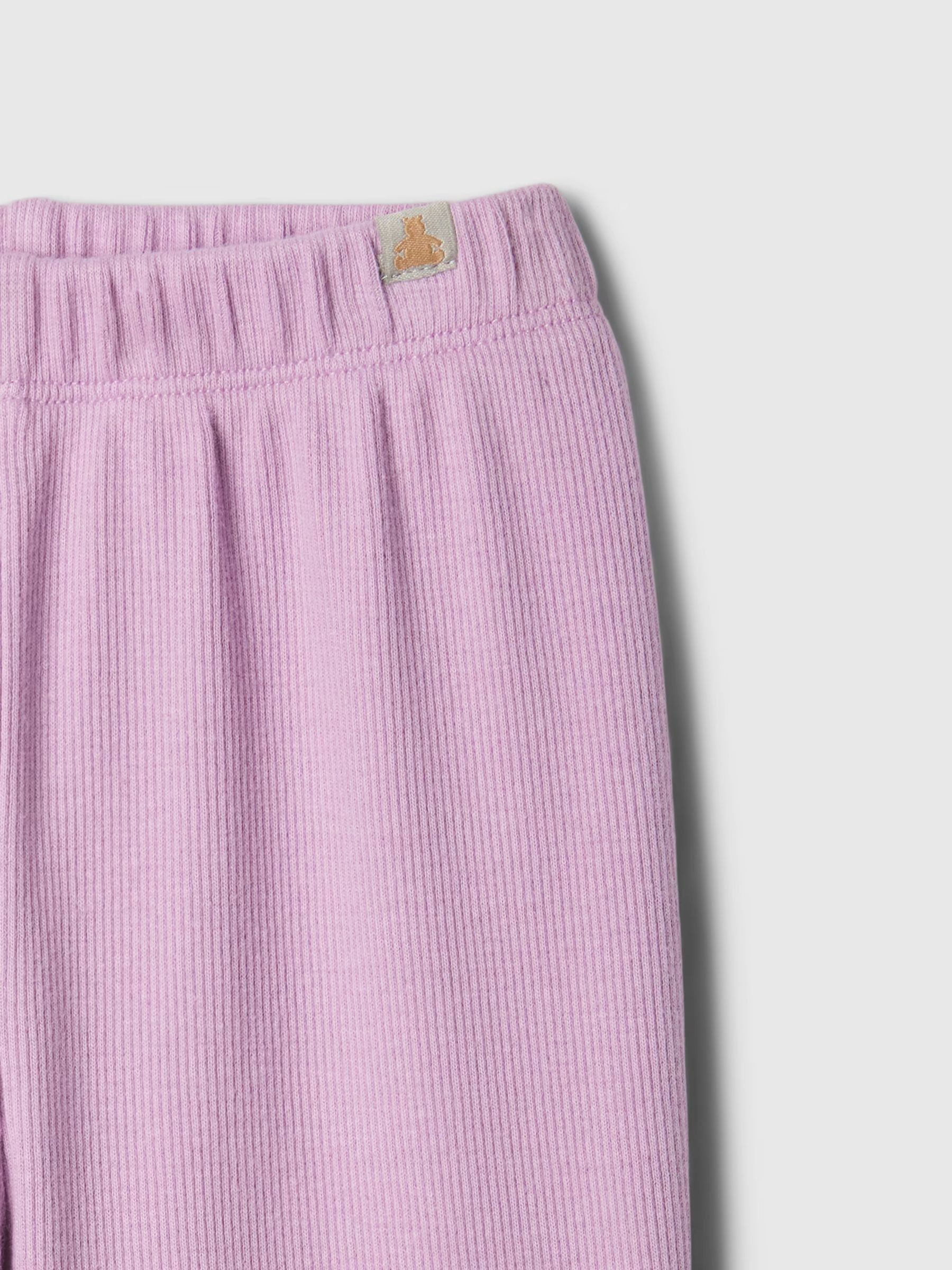 Purple Flare Basic Cotton Leggings (6mths-5yrs) - Image 3 of 3