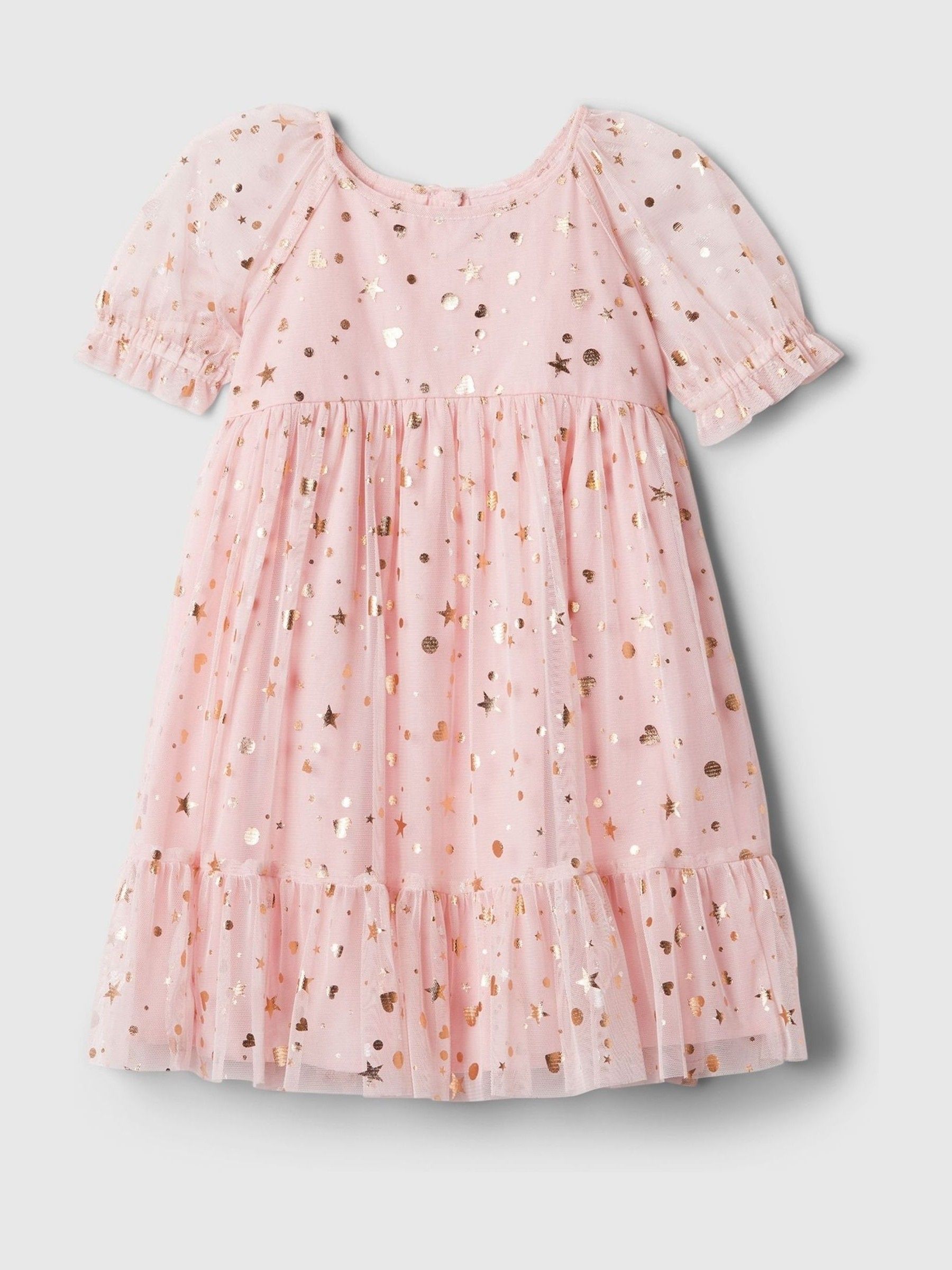 Pink Metallic Tulle Dress (6mths-5yrs) - Image 1 of 1