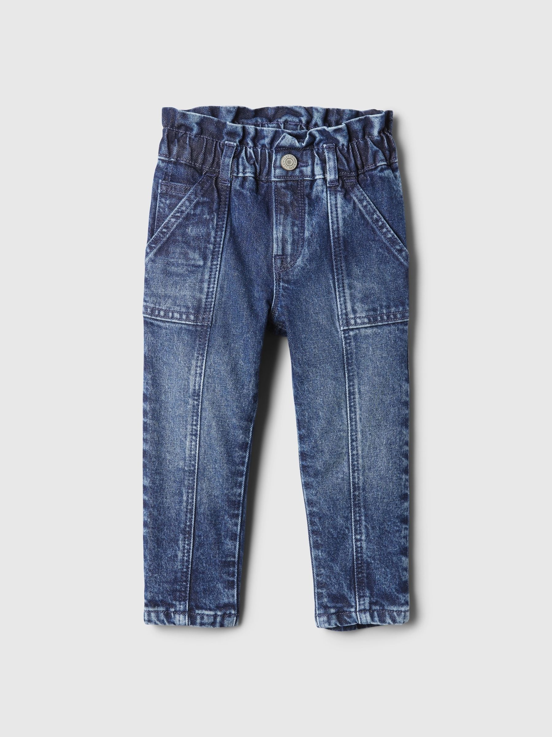 Blue Ruffle Mom Jeans (6mnths-5yrs) - Image 1 of 3