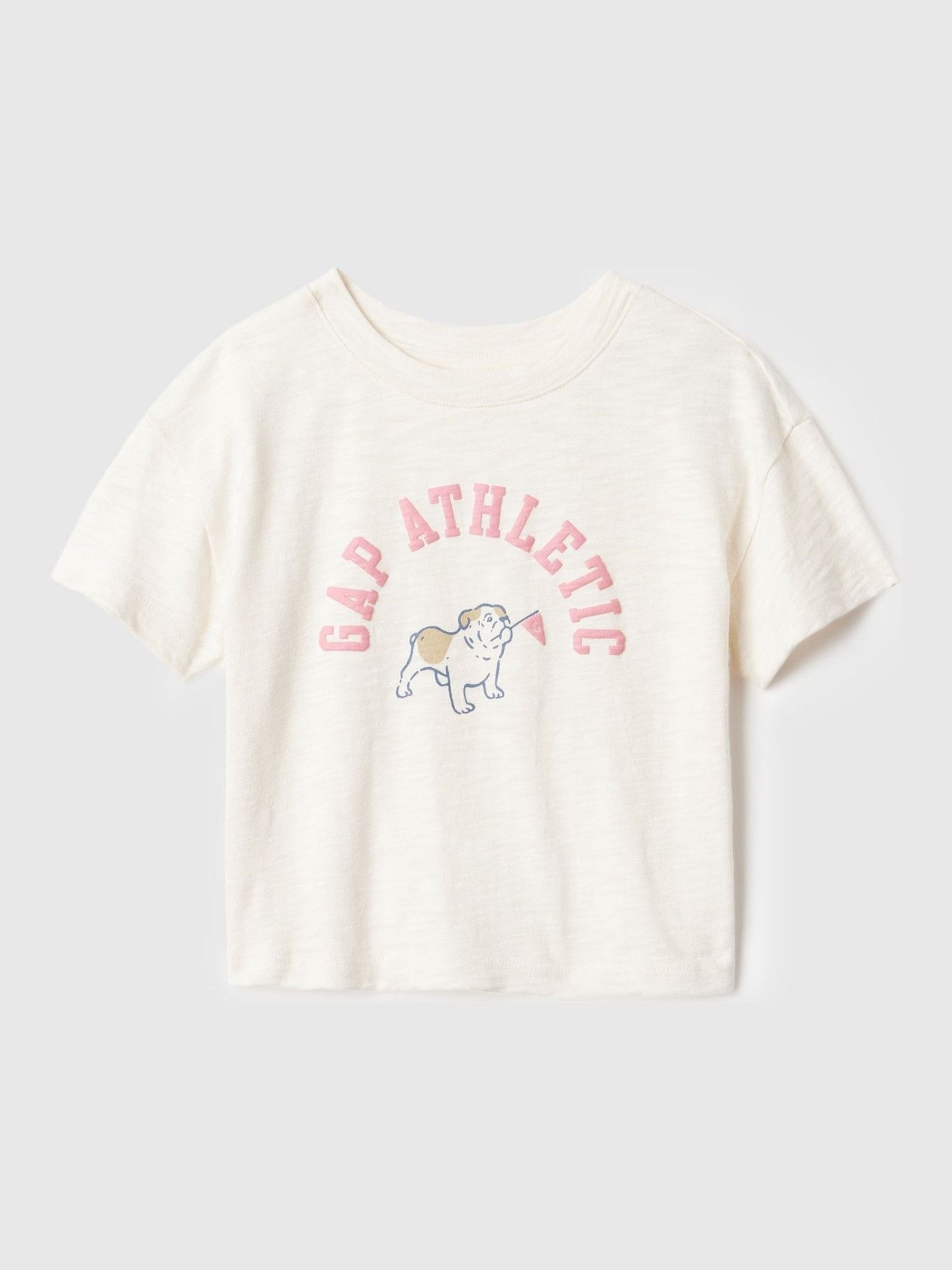 White Athletic Logo Graphic Short Sleeve Crew Neck T-Shirt (6mths-5yrs) - Image 1 of 3