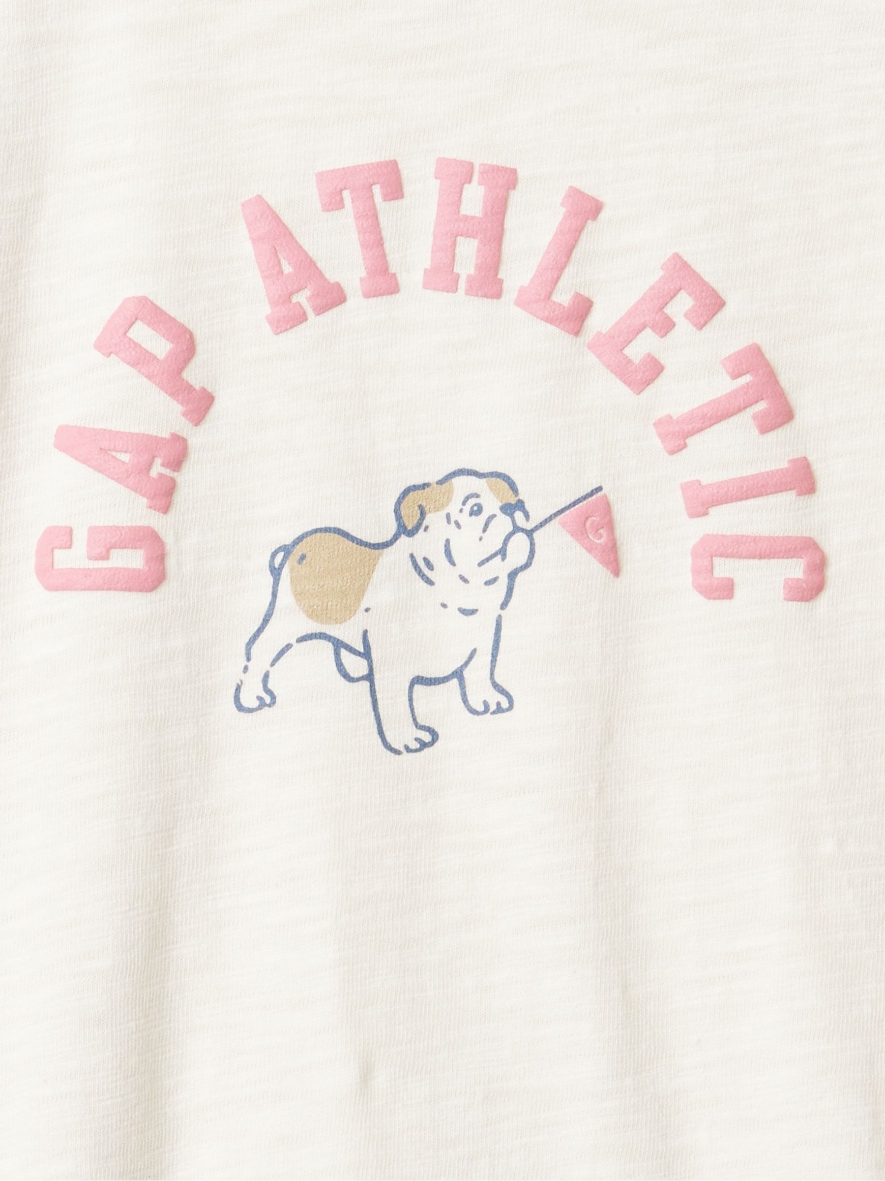 White Athletic Logo Graphic Short Sleeve Crew Neck T-Shirt (6mths-5yrs) - Image 3 of 3