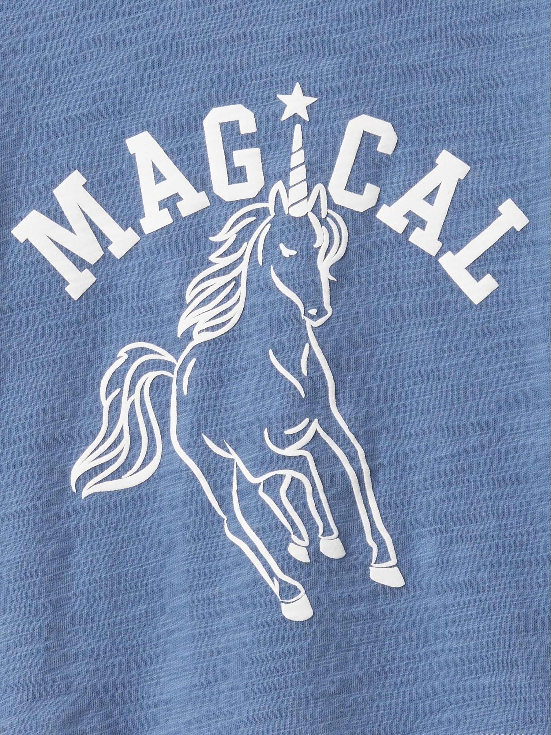 Blue Unicorn Athletic Logo Graphic Short Sleeve Crew Neck T-Shirt (6mths-5yrs) - Image 3 of 3