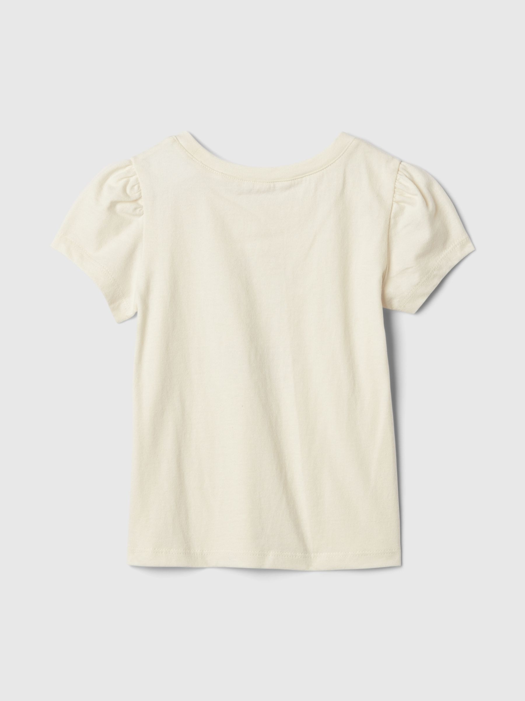 Cream Brannan Bear Logo Short Sleeve Crew Neck T-Shirt (6mths-5yrs) - Image 2 of 2