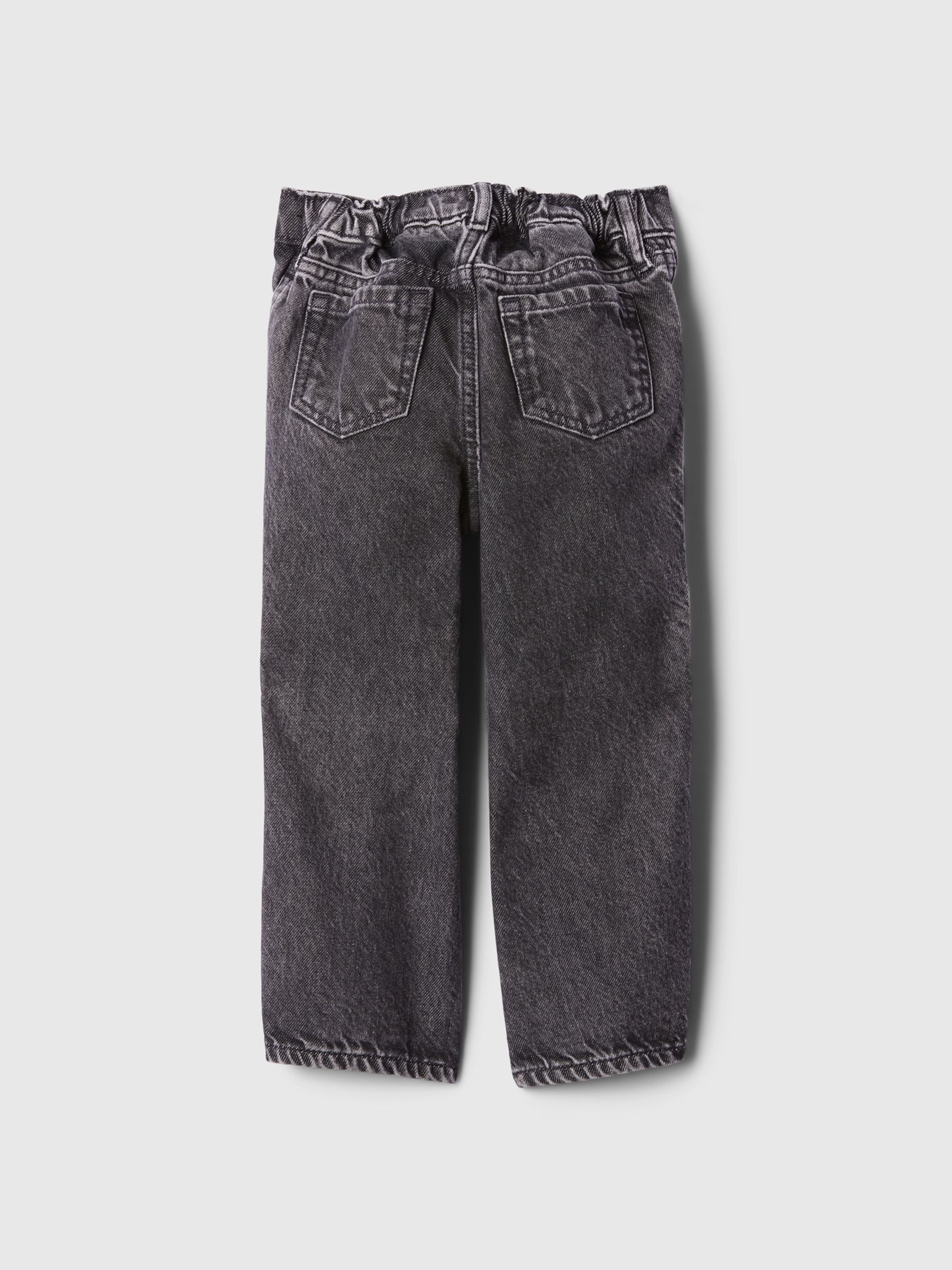 Black Pull On Wide Jeans (6mths-5yrs) - Image 2 of 4