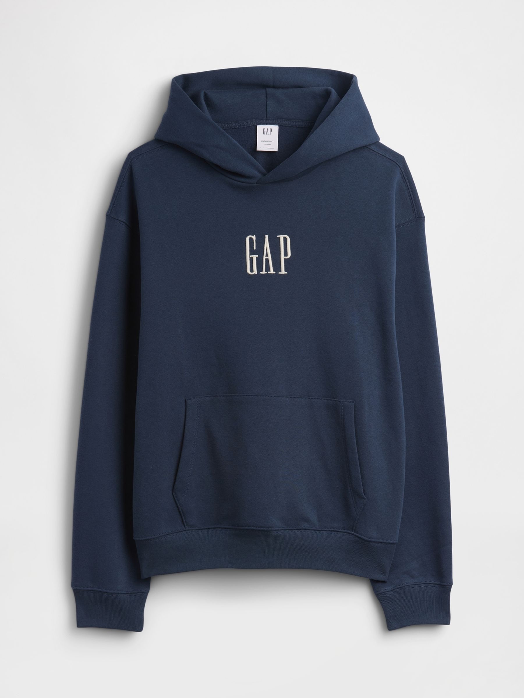 Blue Vintage Soft Oversized Mini-Logo Hoodie - Image 6 of 6
