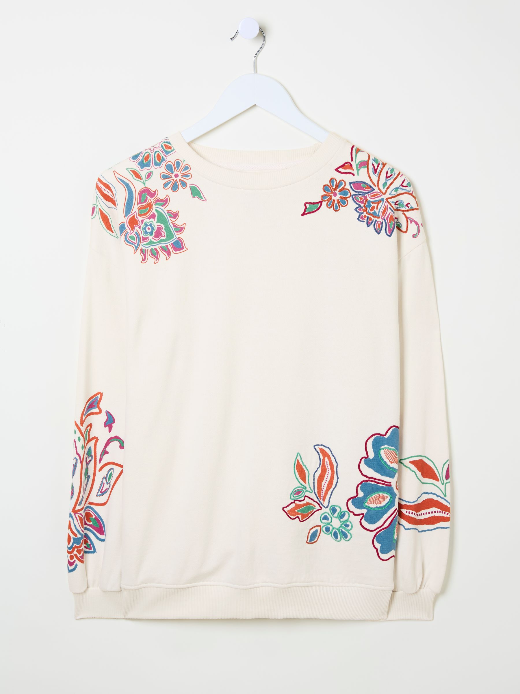 Alex Ivory Utopia Embroidered Crew Sweat Top - Image 5 of 5