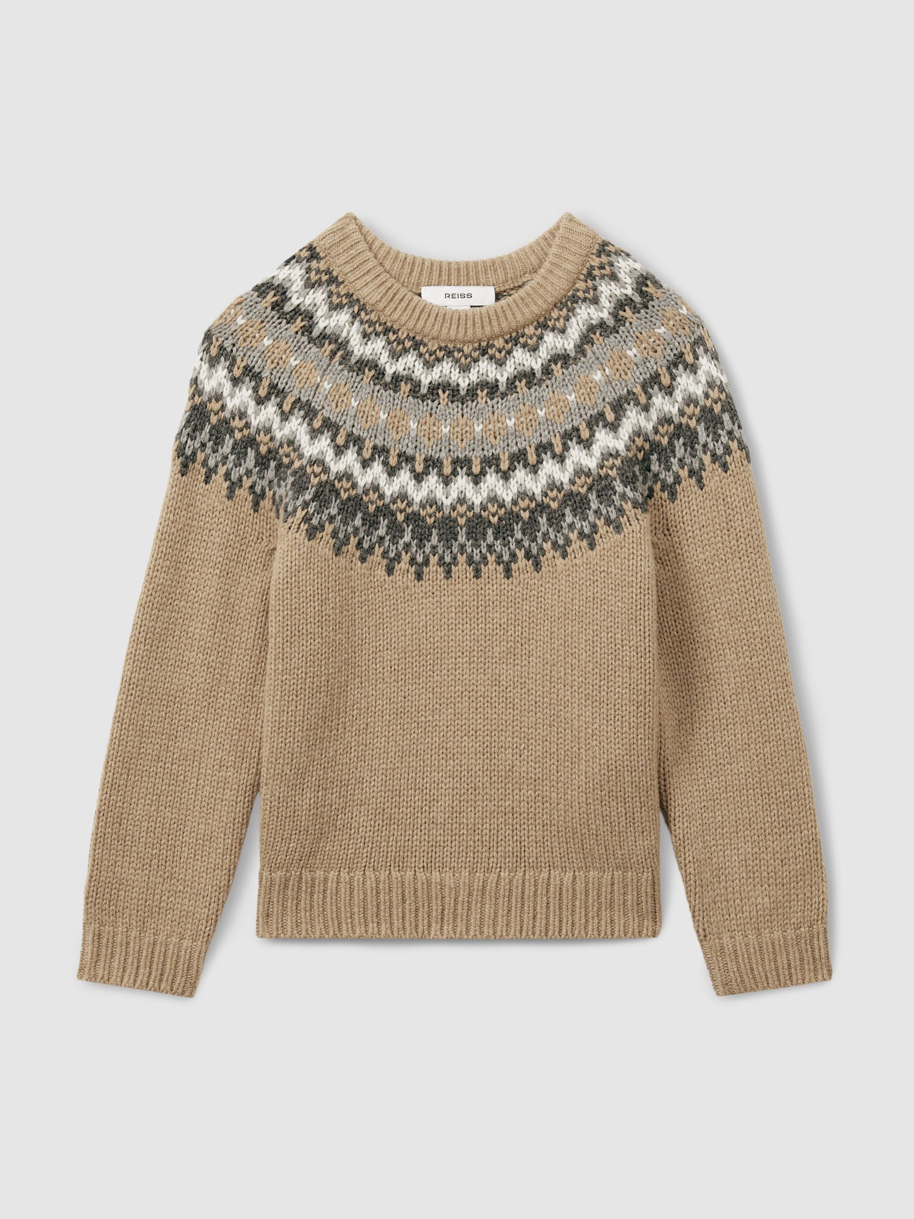 13-14 yrs Jumper with Cotton and Wool in Mouse Melange - Image 1 of 4