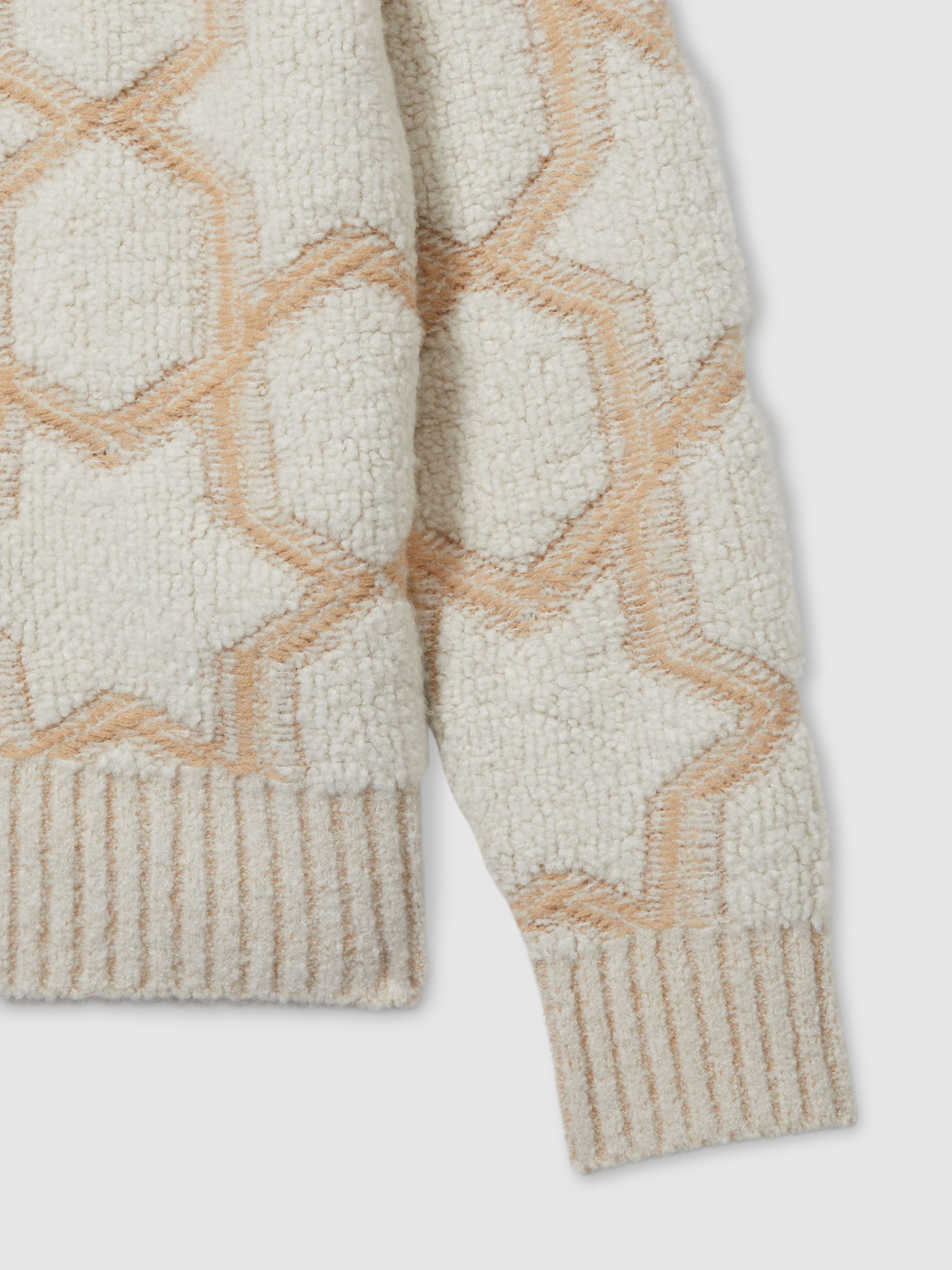 Reiss | Les 100 Ciels Cashmere-Blend Bouclé Jacket in Neutral/Cream - Image 5 of 6