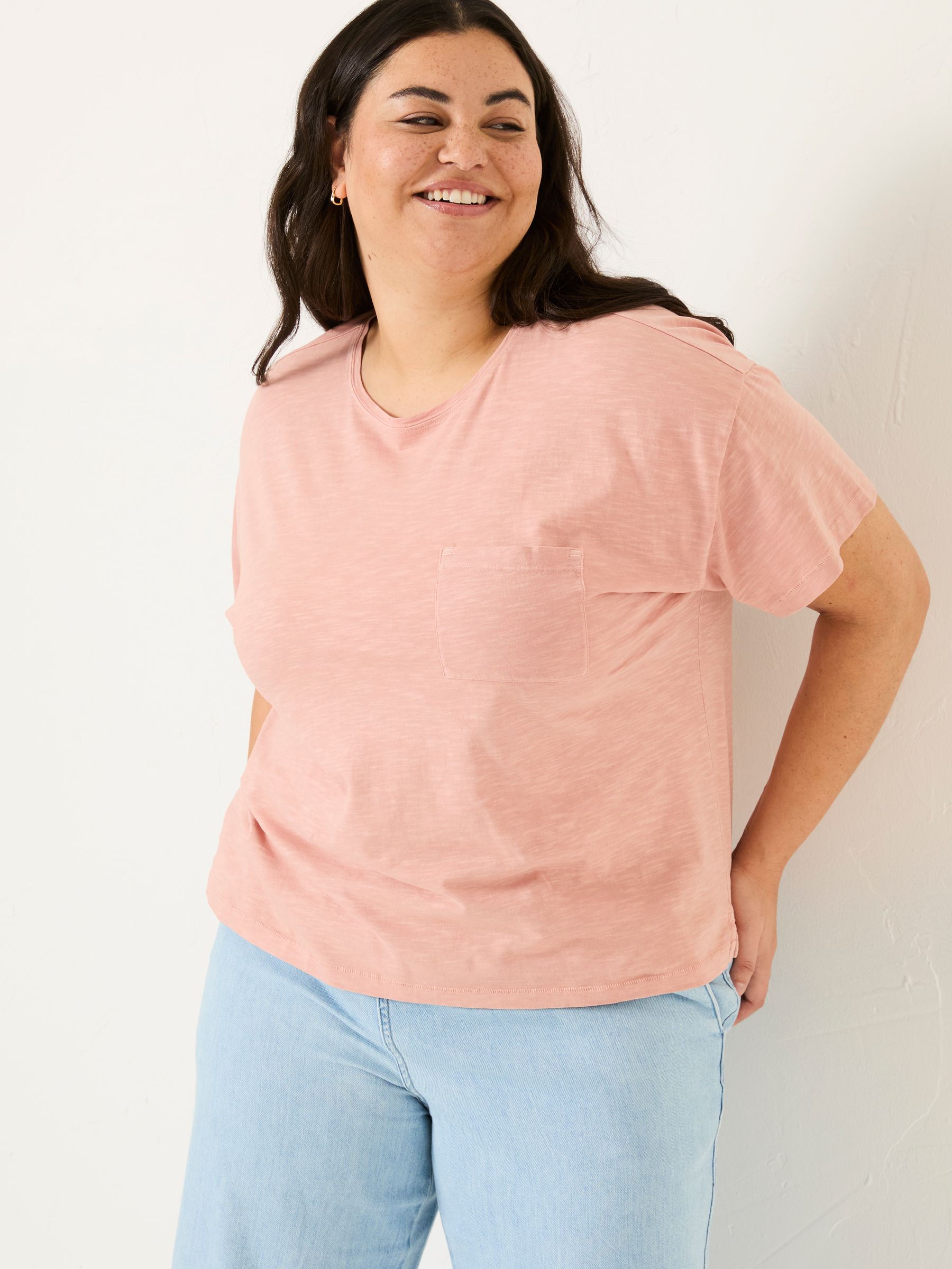Lily Nude Pink 100% Cotton T-Shirt - Image 5 of 10