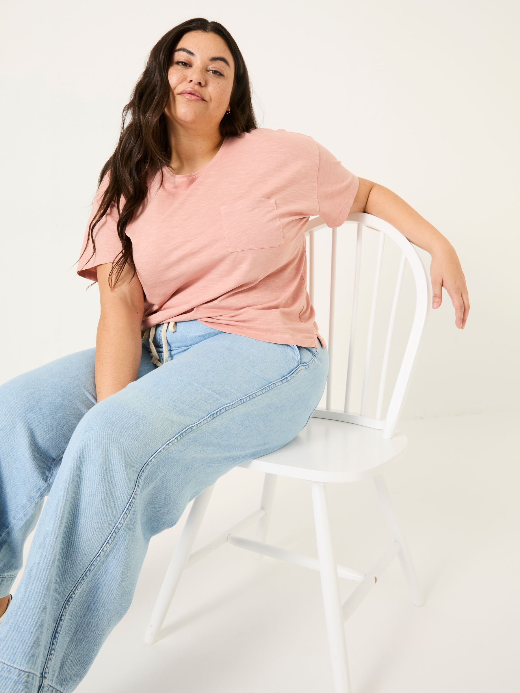 Lily Nude Pink 100% Cotton T-Shirt - Image 7 of 10