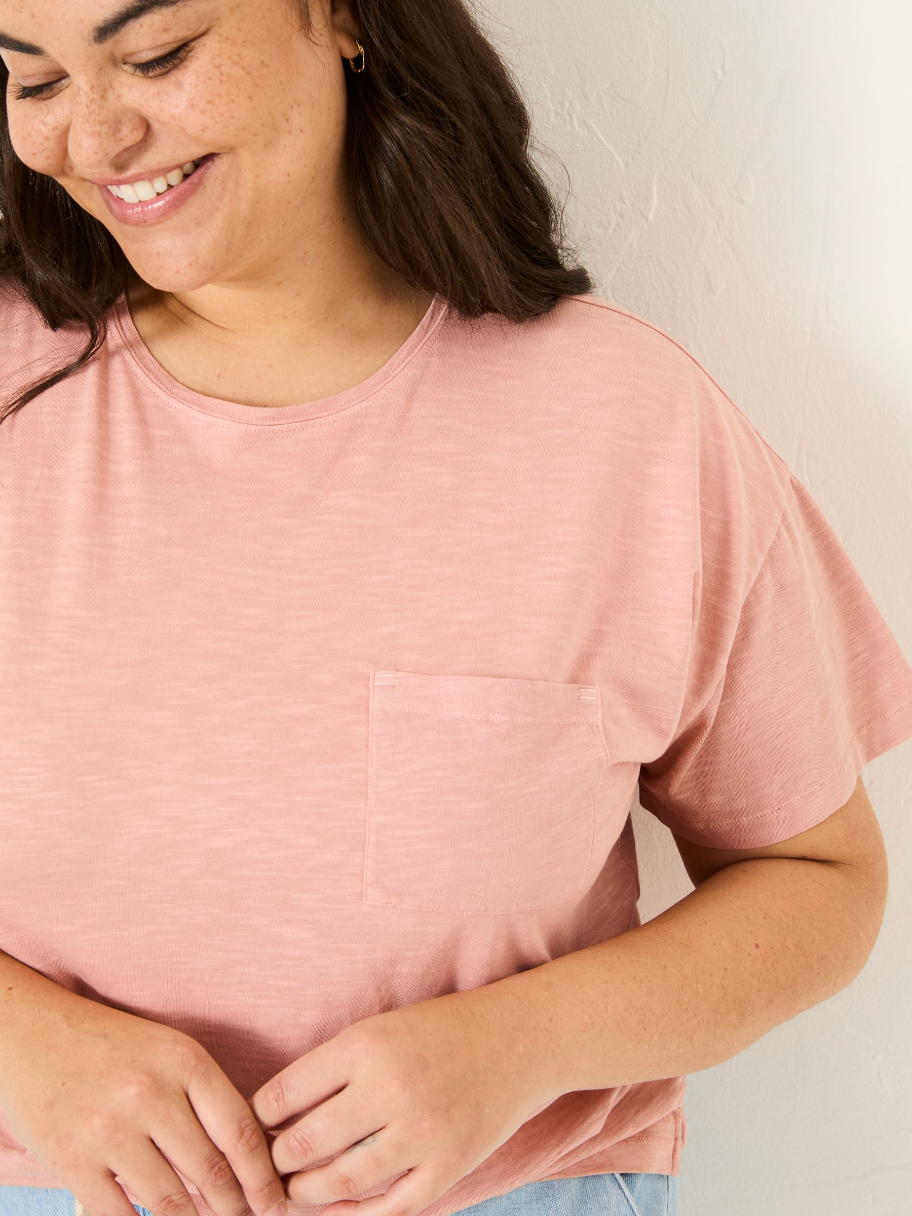 Lily Nude Pink 100% Cotton T-Shirt - Image 8 of 10
