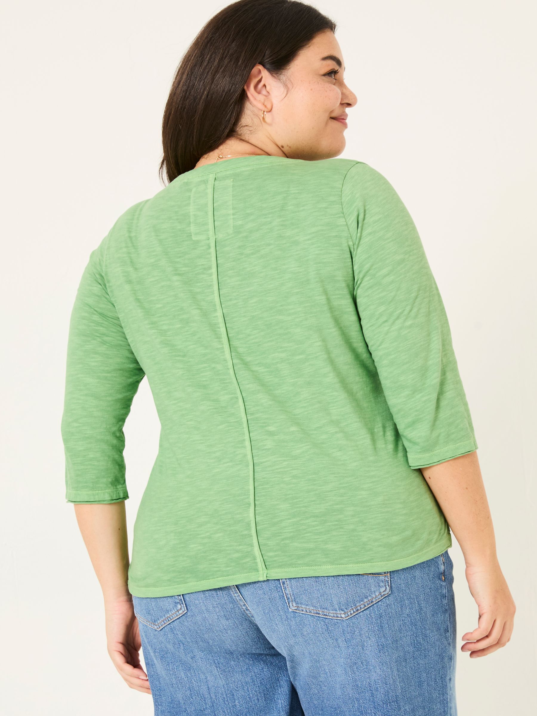 Aster Light Green 3/4 Sleeve T-Shirt - Image 6 of 9