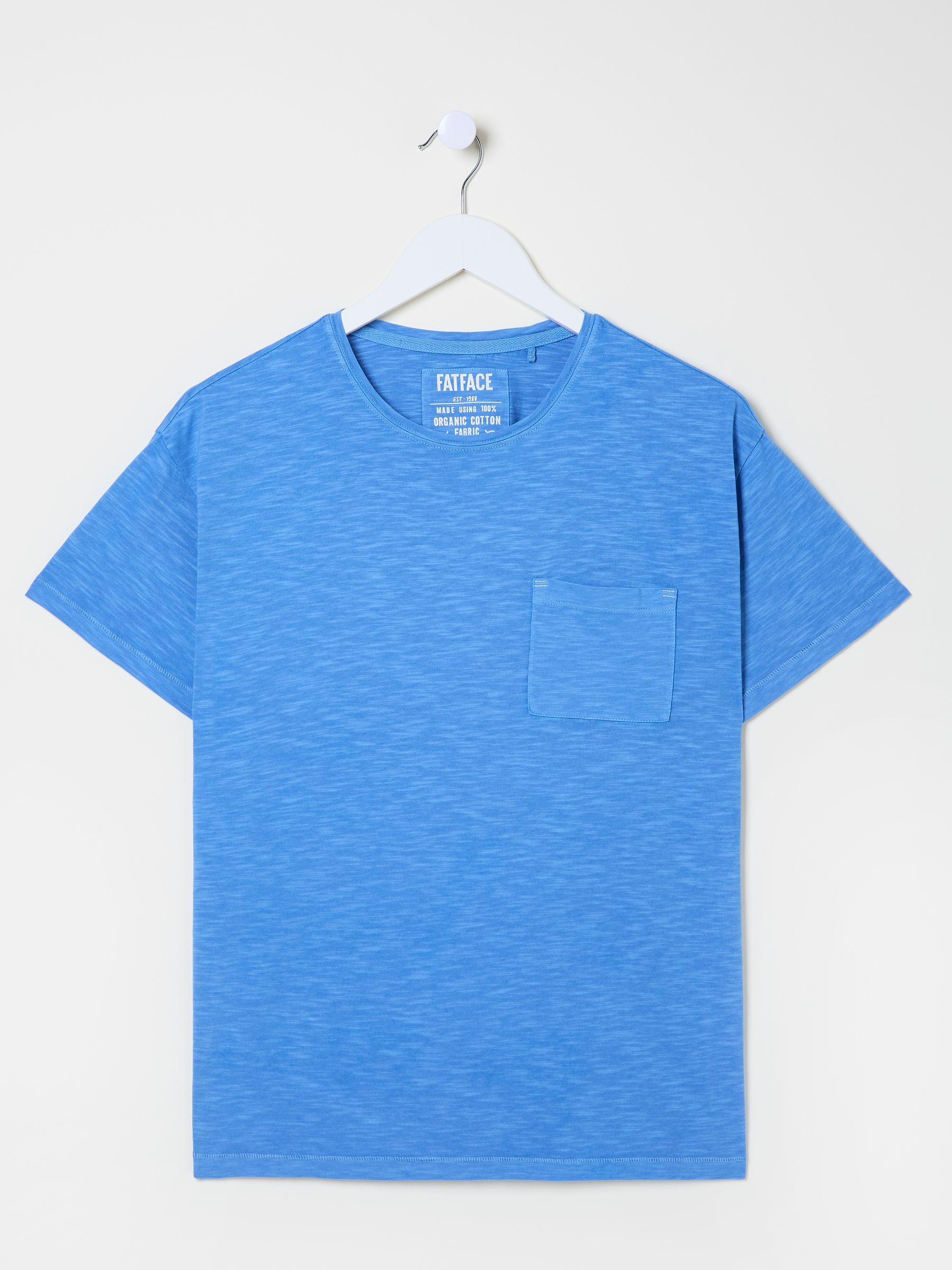 Lily Bright Blue 100% Cotton T-Shirt - Image 10 of 10