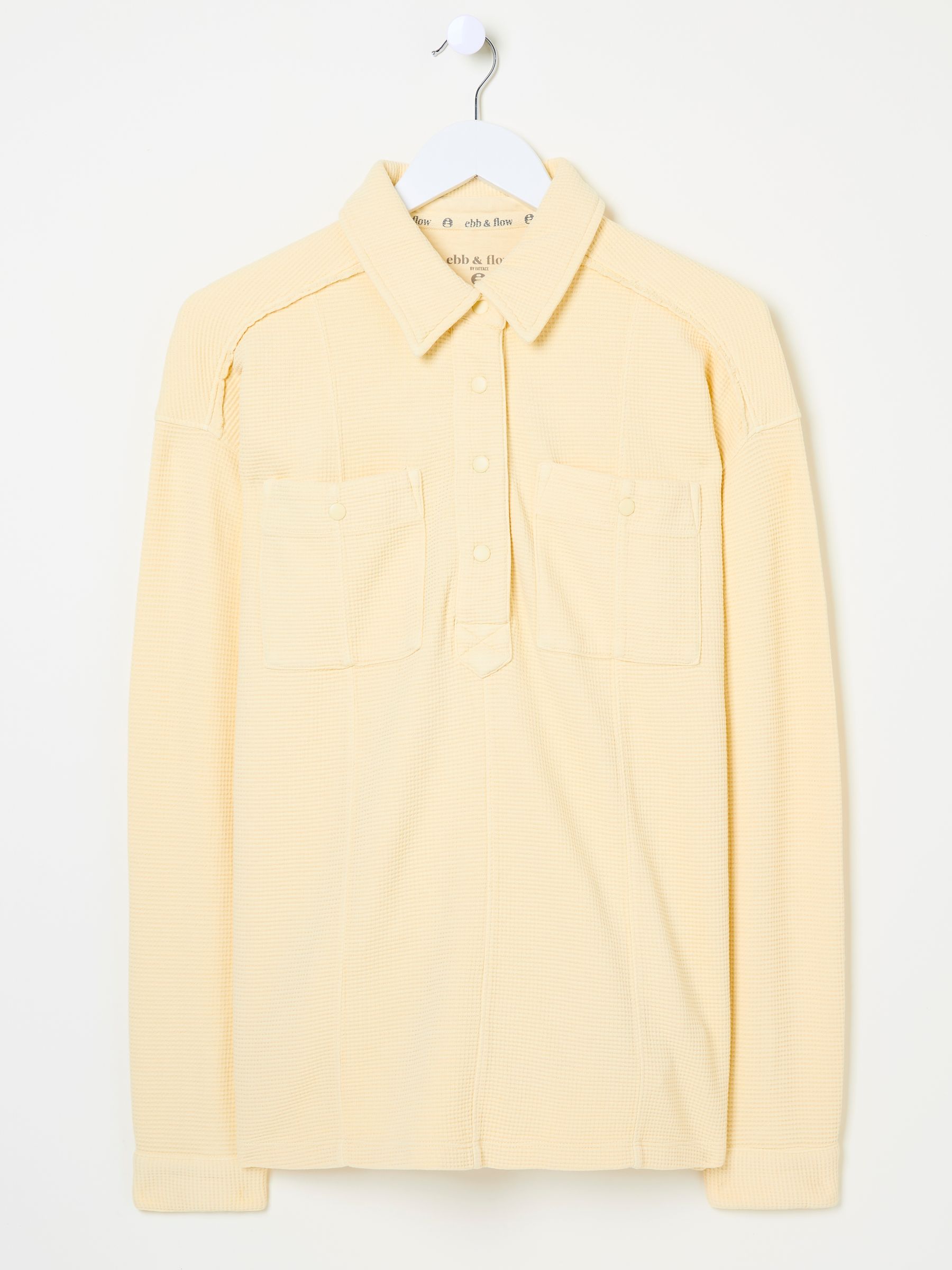 Sage Yellow Waffle Overhead 100% Cotton Top - Image 11 of 12