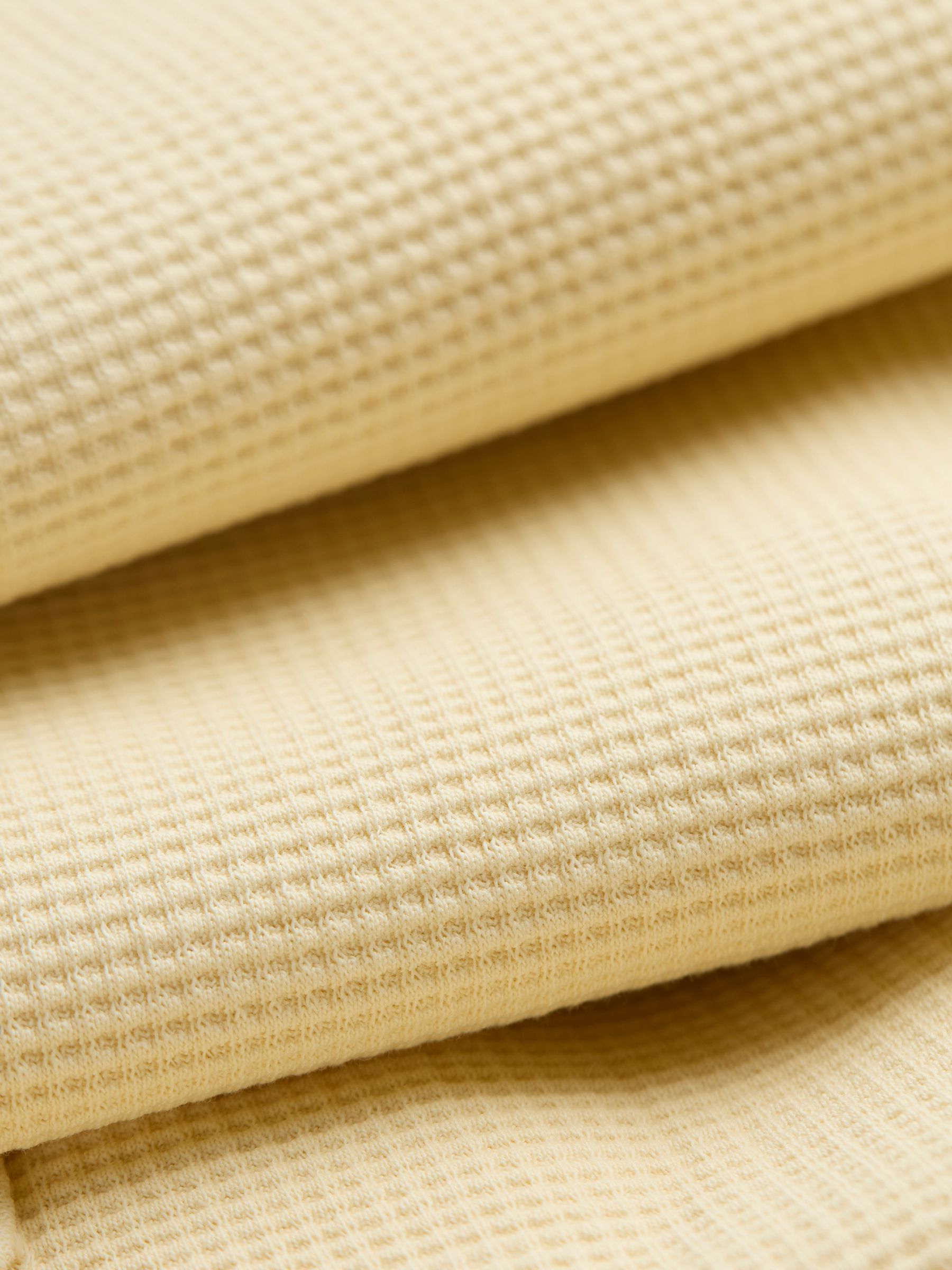 Sage Yellow Waffle Overhead 100% Cotton Top - Image 12 of 12