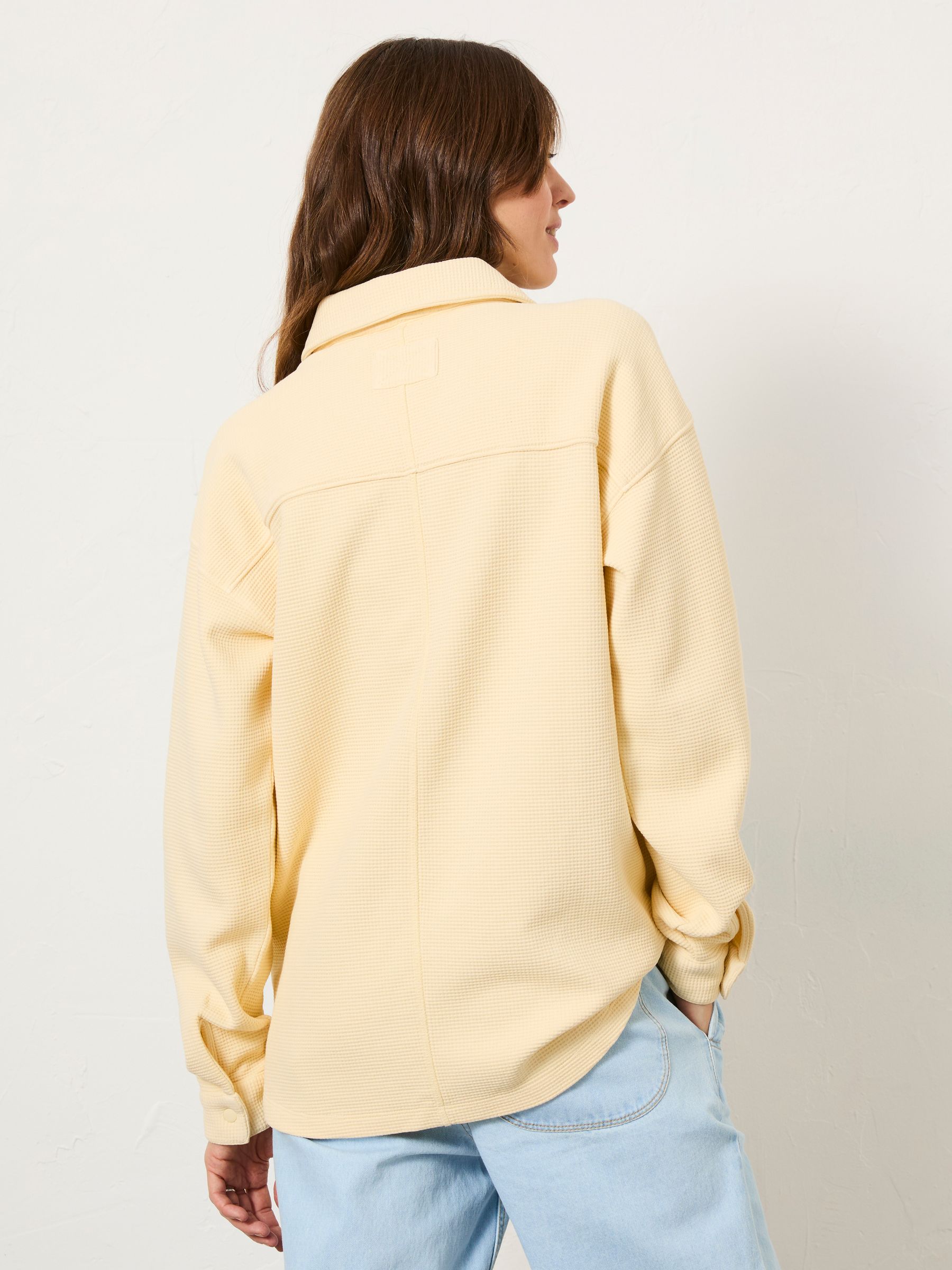 Sage Yellow Waffle Overhead 100% Cotton Top - Image 3 of 12