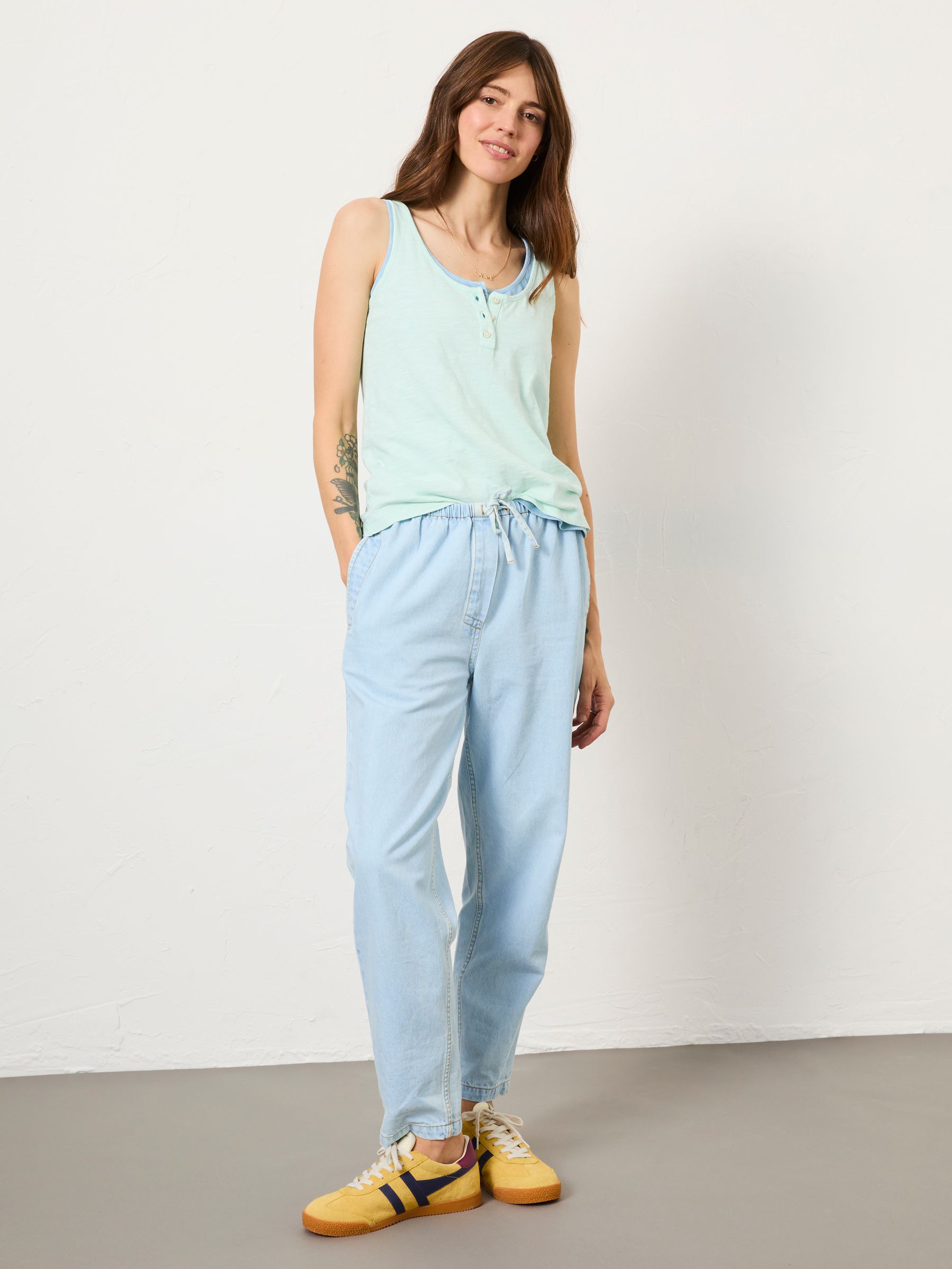 Aqua Blue Gigi Scoop Vest - Image 3 of 10