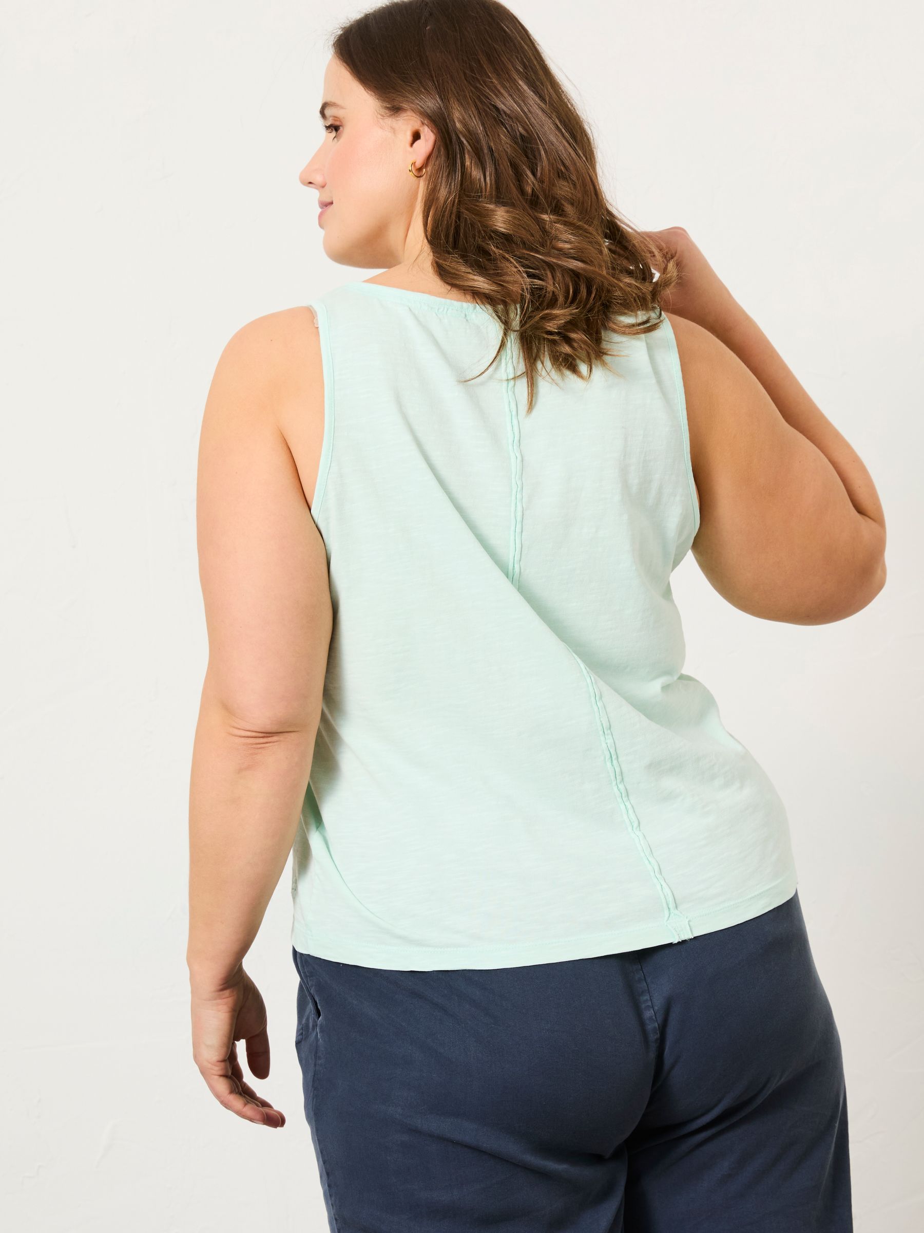 Aqua Blue Gigi Scoop Vest - Image 7 of 10
