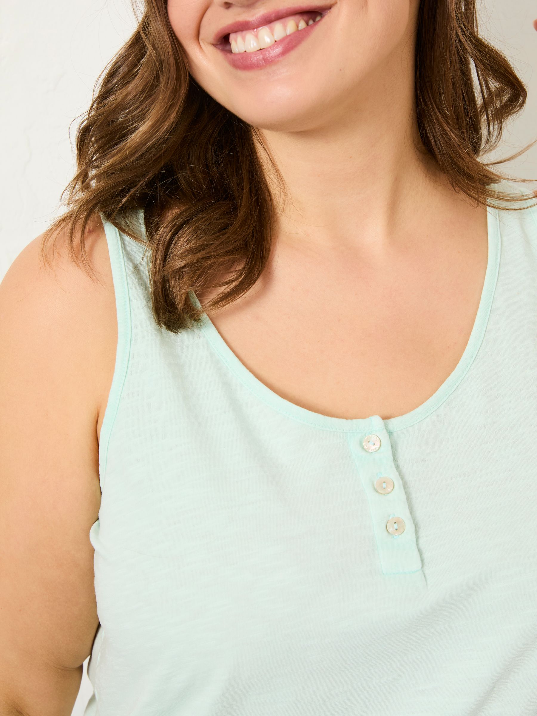 Aqua Blue Gigi Scoop Vest - Image 9 of 10