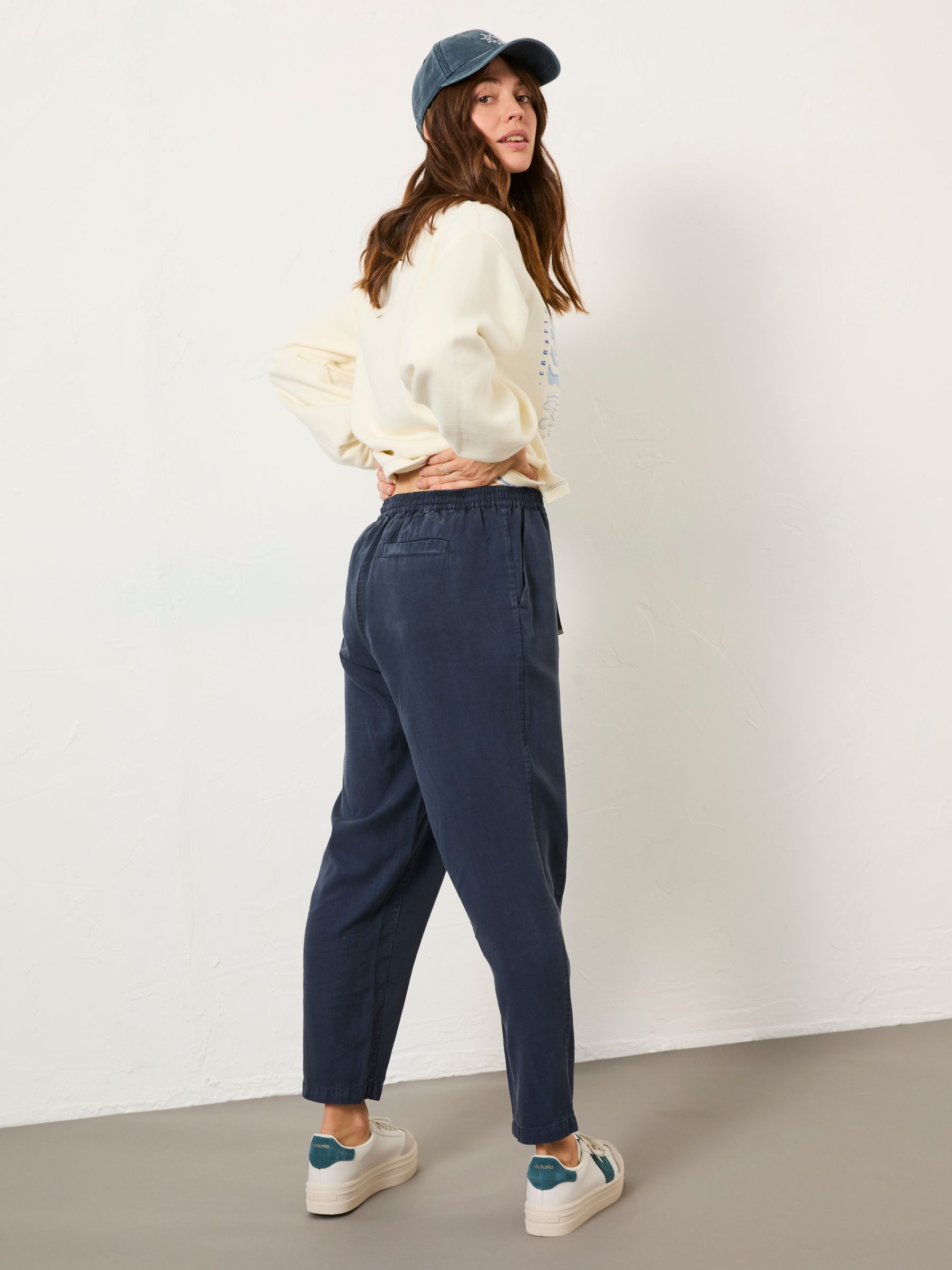 Navy Blue Tia Trousers - Image 2 of 10