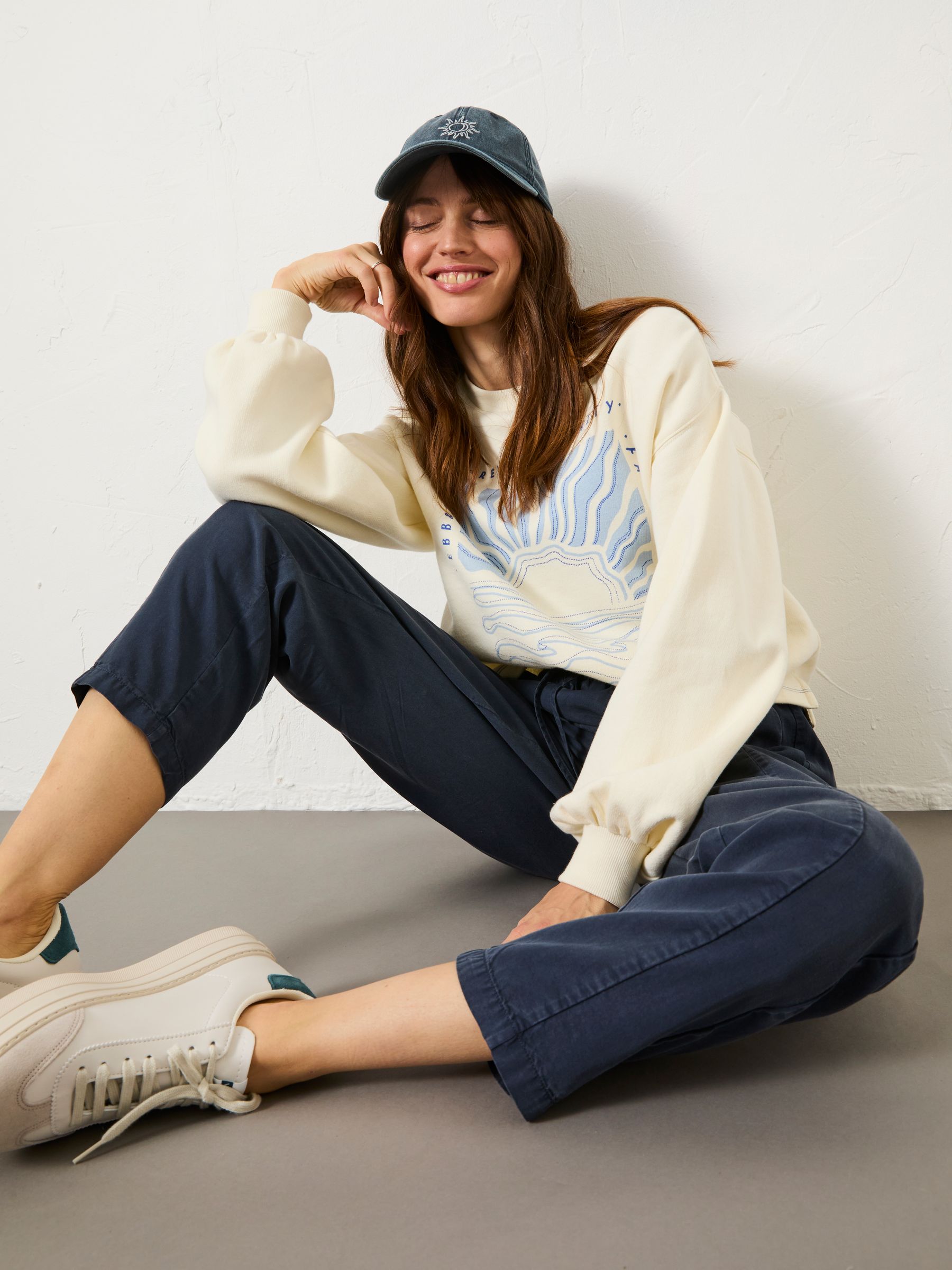 Navy Blue Tia Trousers - Image 3 of 10