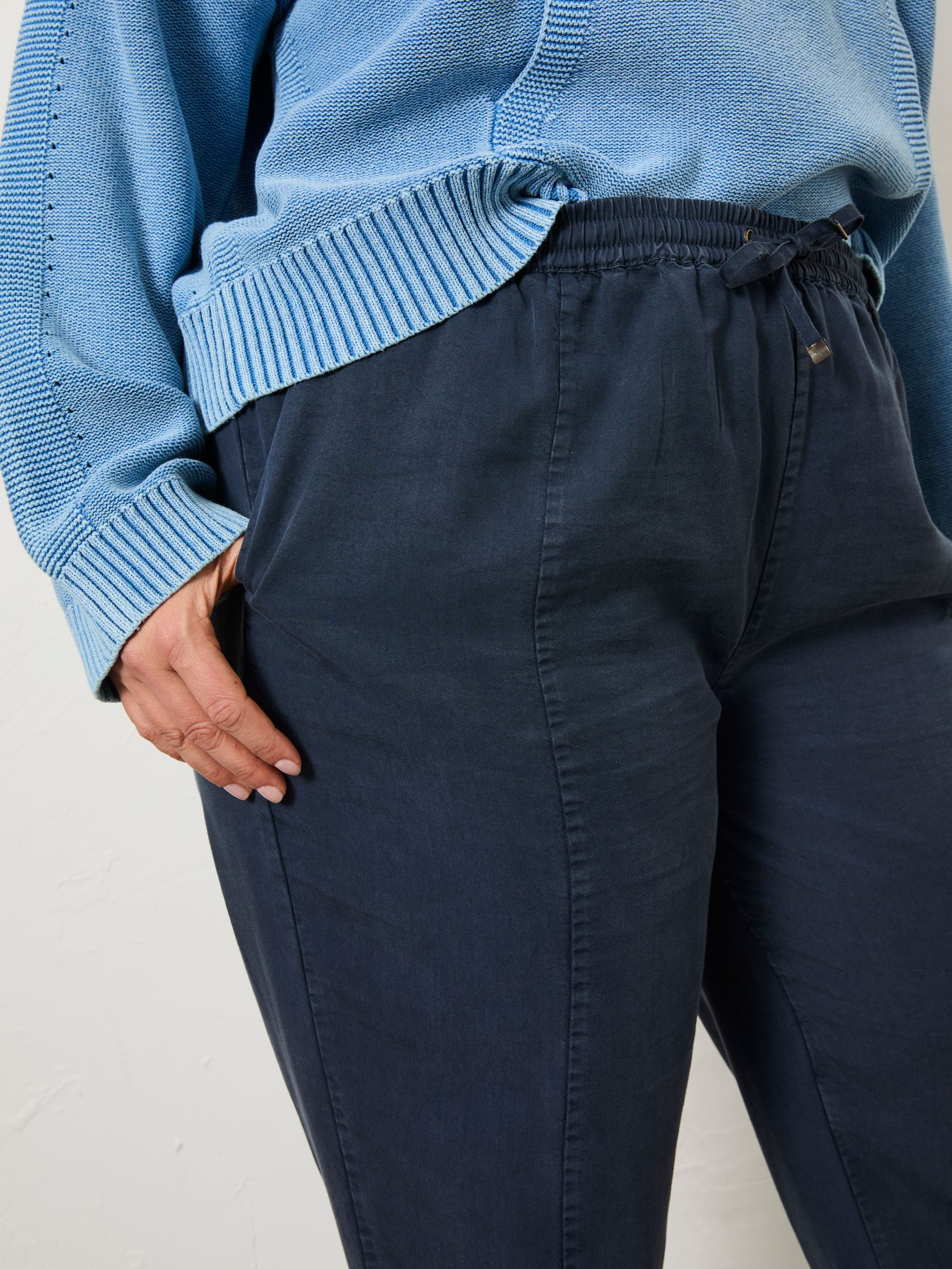Navy Blue Tia Trousers - Image 9 of 10