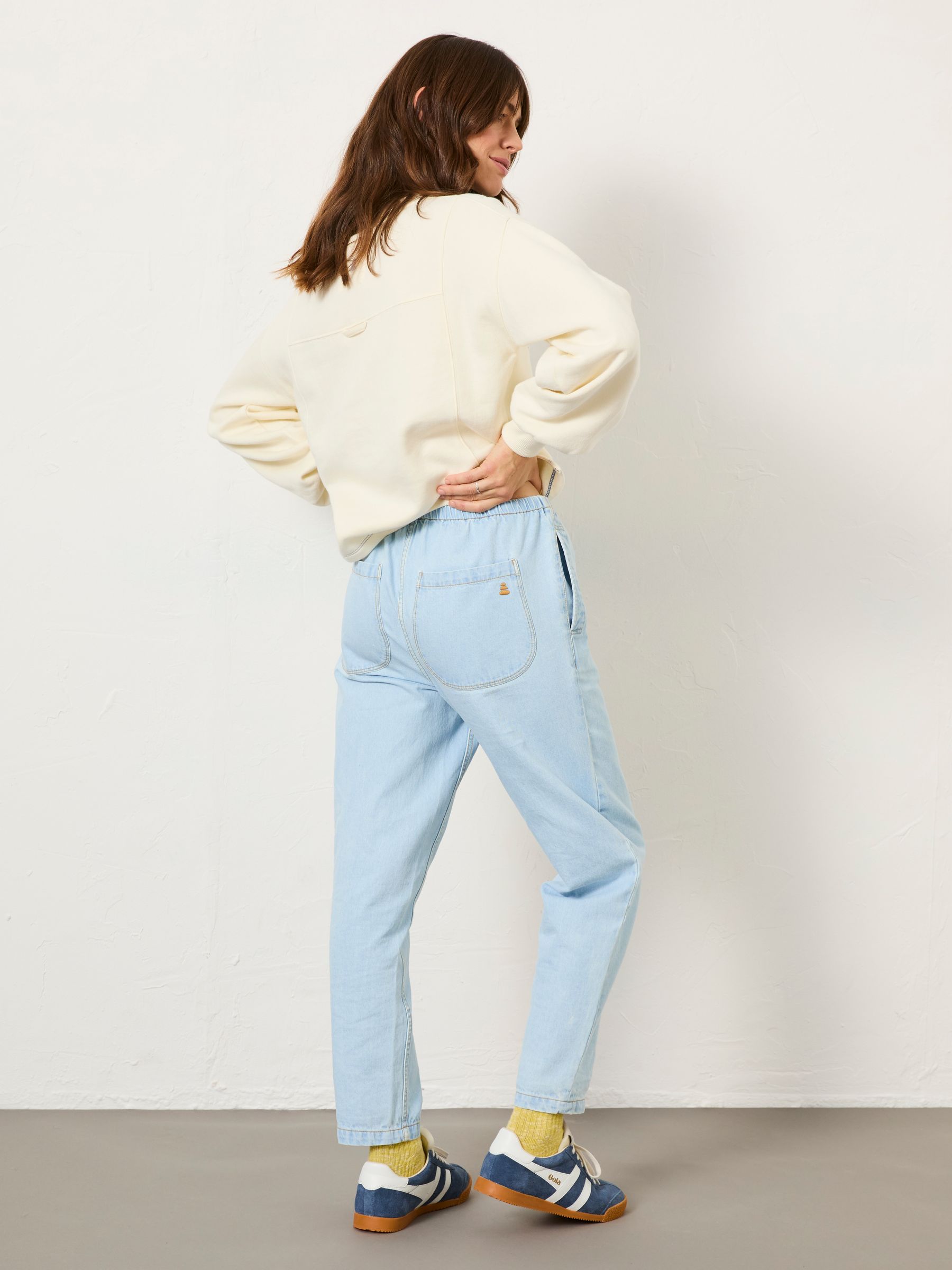 Chambray Blue Drew Trousers - Image 2 of 11